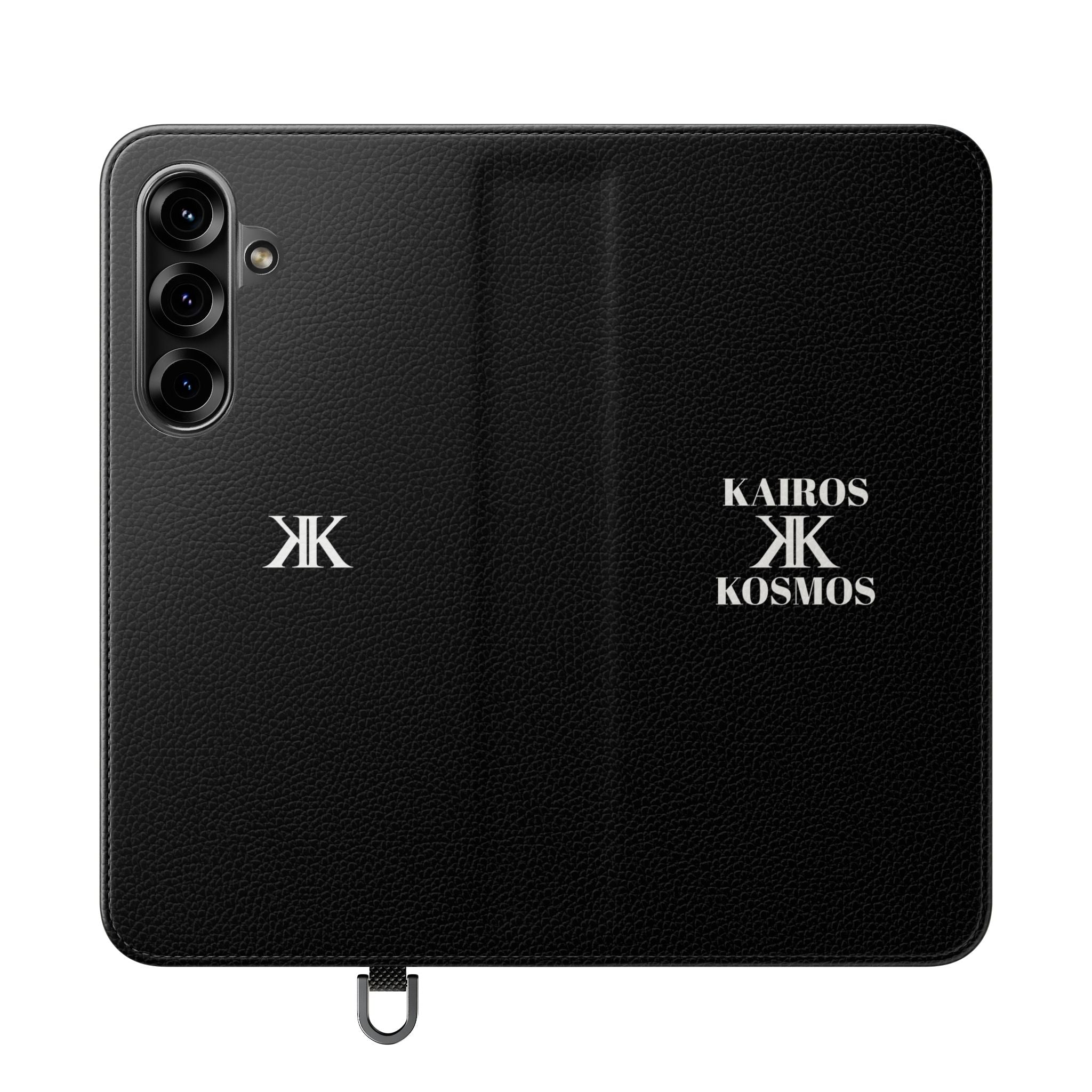 Kairos Kosmos Logo BLACK Flip Phone Case