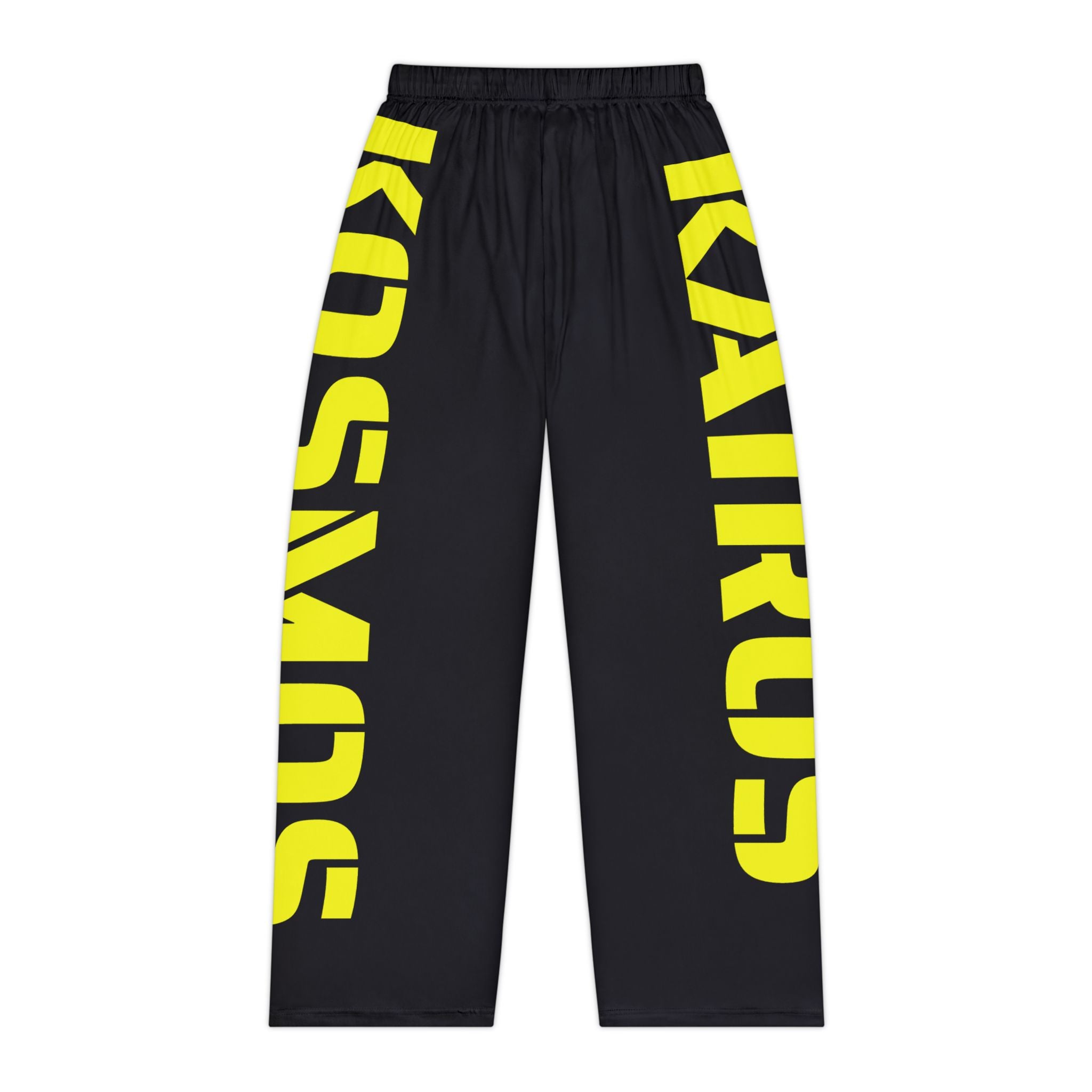 Pajama Pants BLACK — Relaxed Women's Loungewear with Bold Side Logo