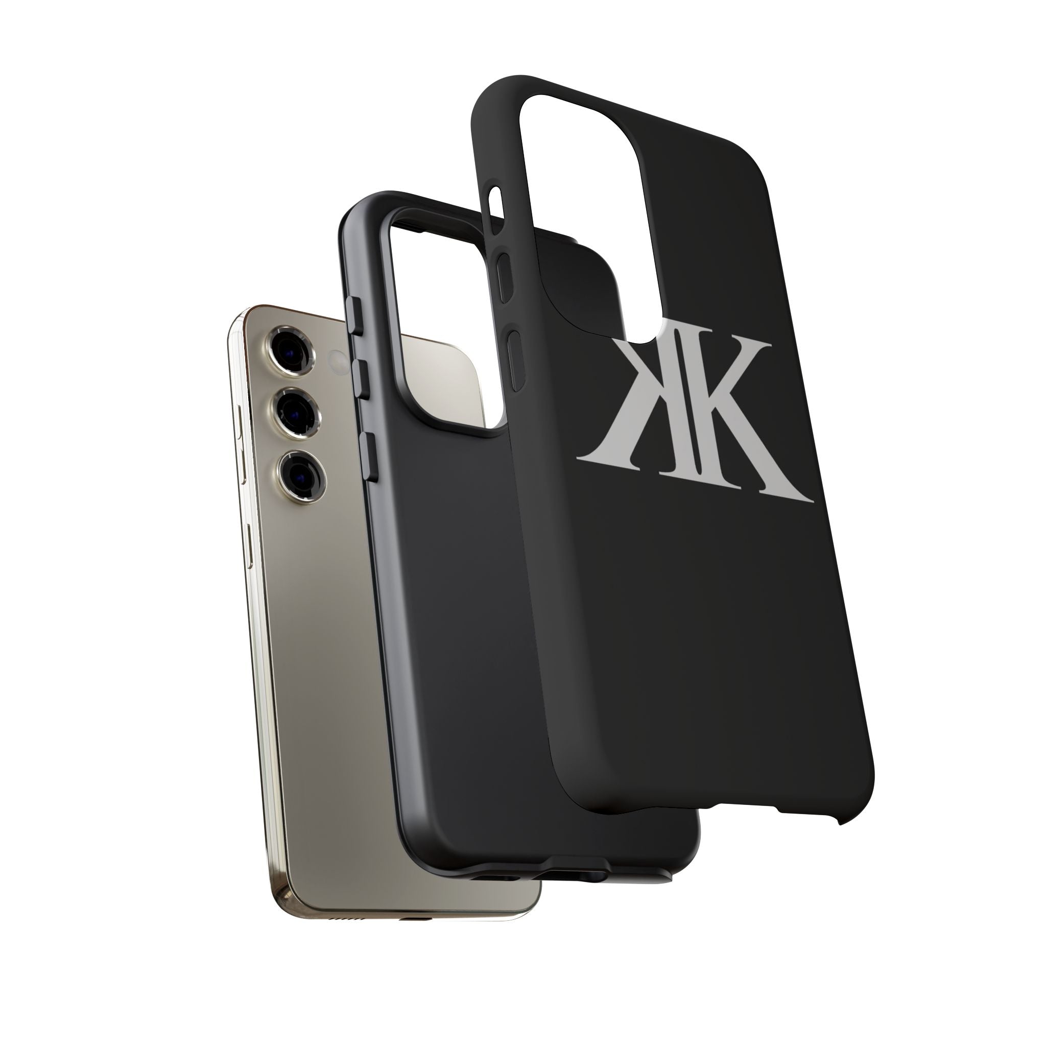 Monogram KK Phone Case BLACK — Tough Protective iPhone Cover