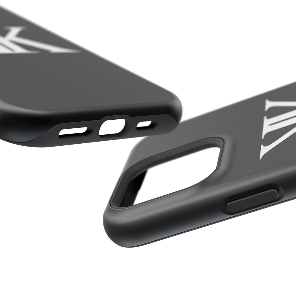 Magnetic Impact-Resistant BLACK Case with Bold KK Monogram
