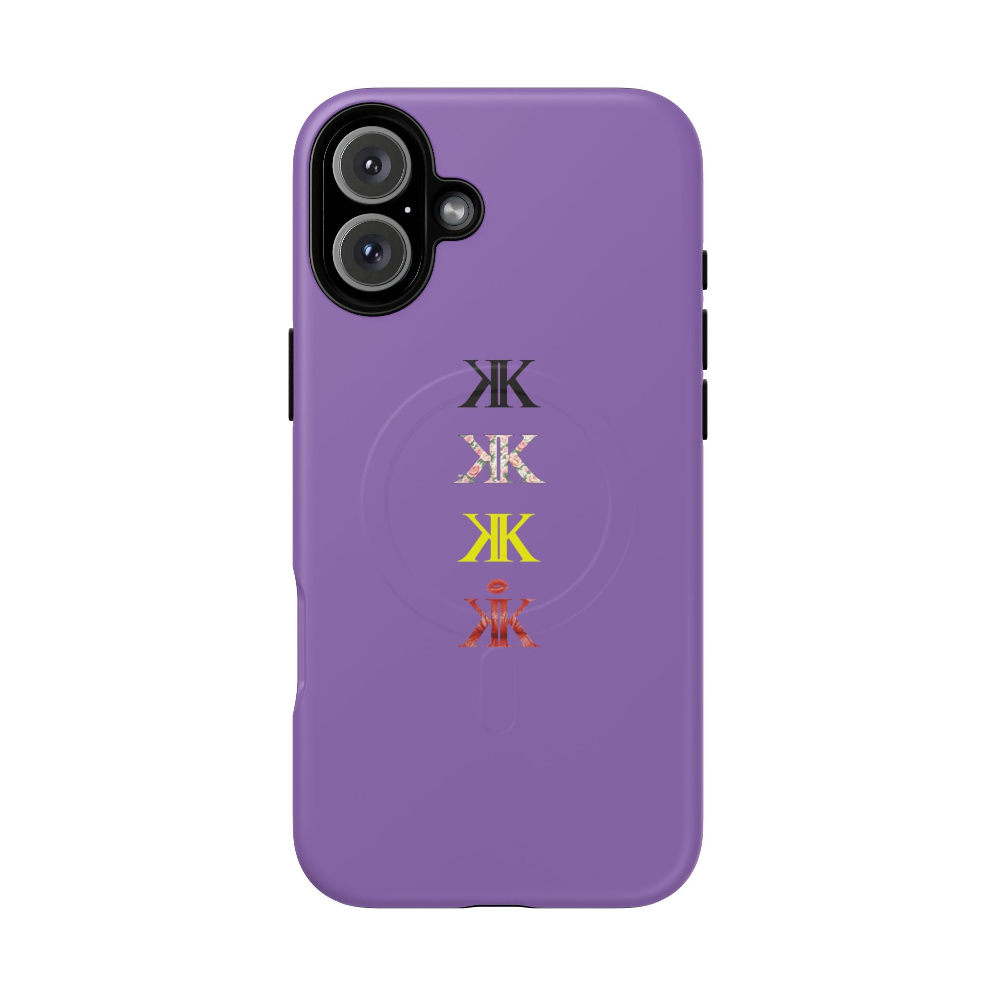 Sigil Collection Light Purple Phone Case — Minimalist Monogram Stack Tough Magnetic Case