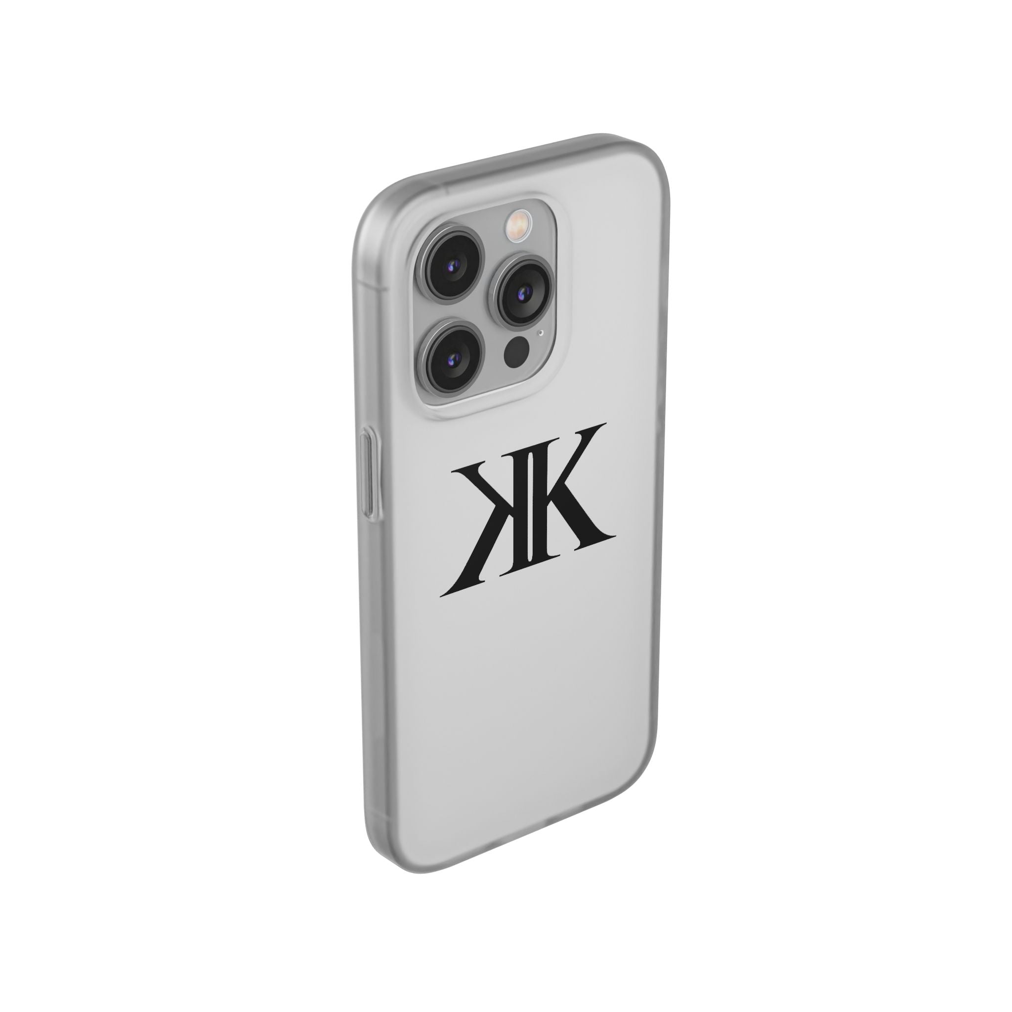 Monogram KK Phone Case — Minimalist Black Logo Flexi Case