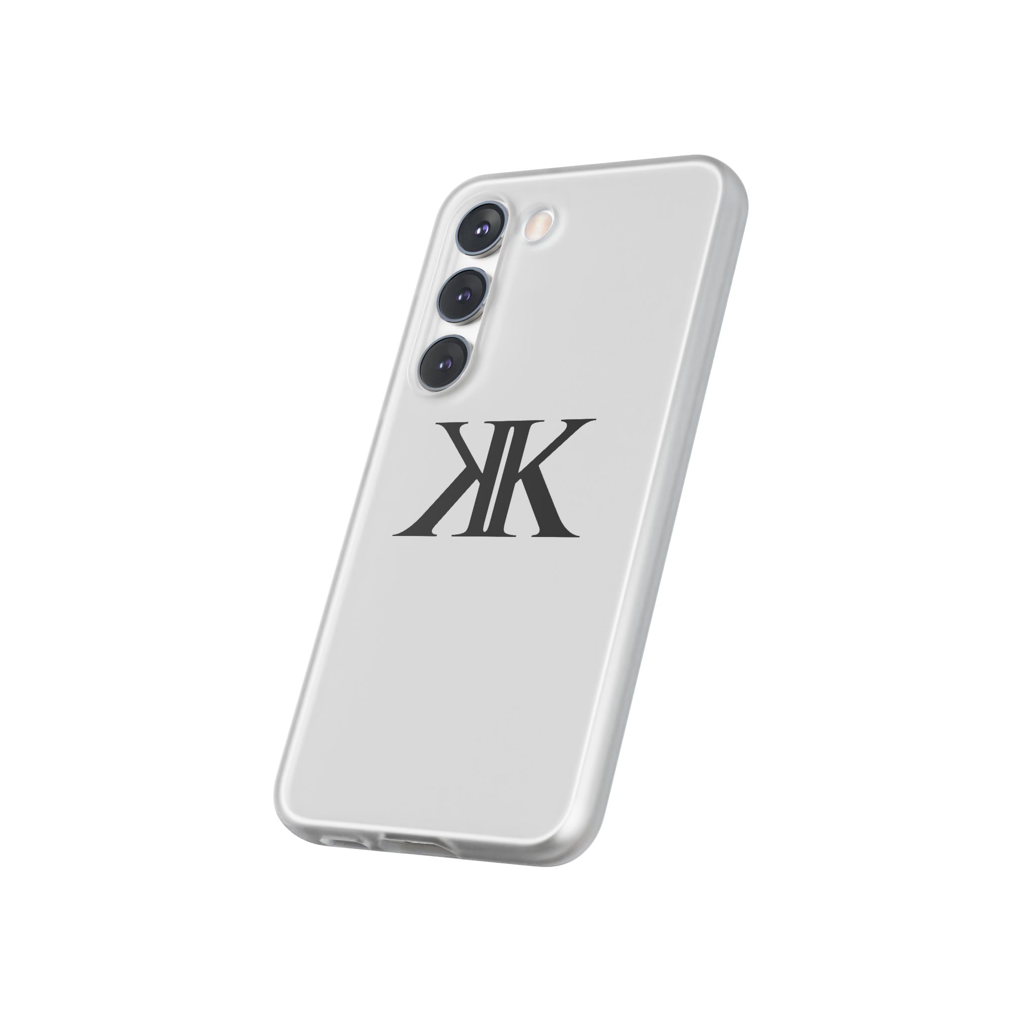 Monogram KK Phone Case — Minimalist Black Logo Flexi Case