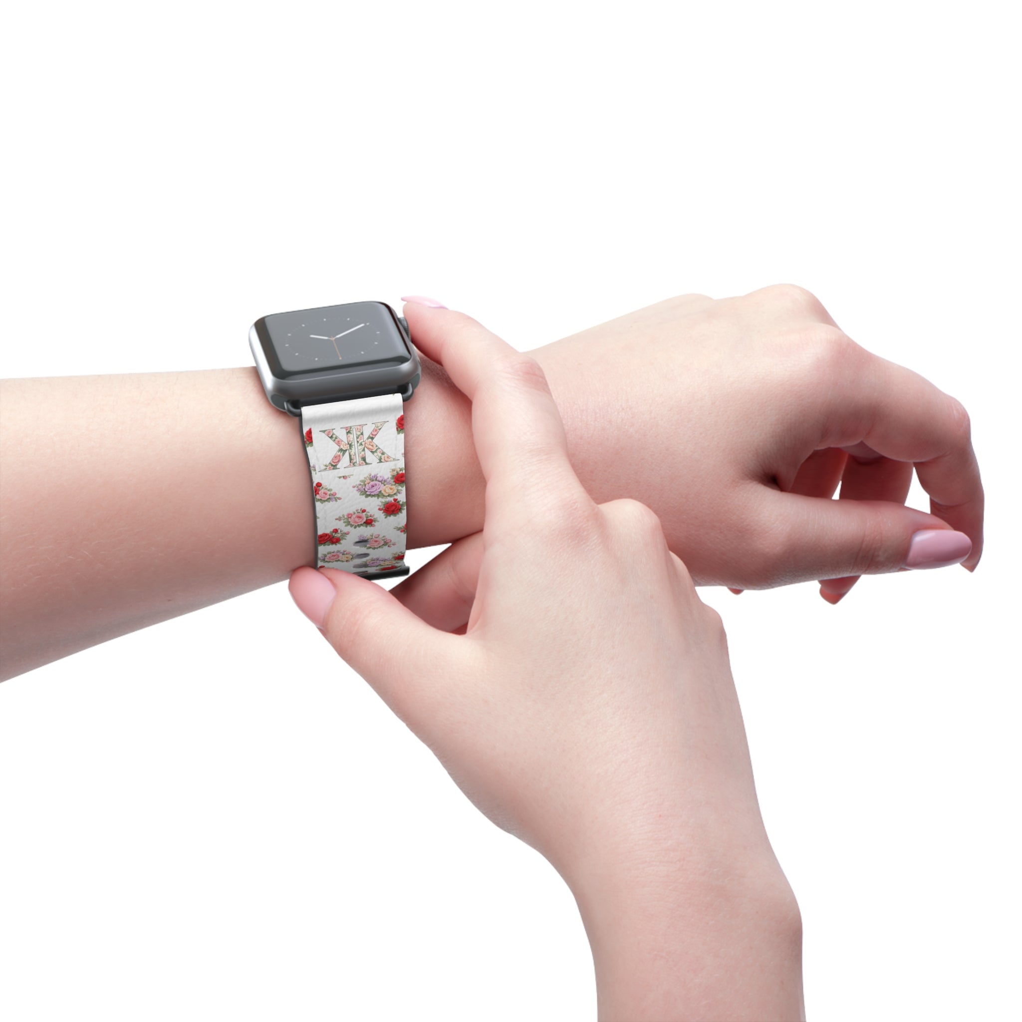 Anthos Collection Floral Vintage Watch Band — Apple Watch Strap