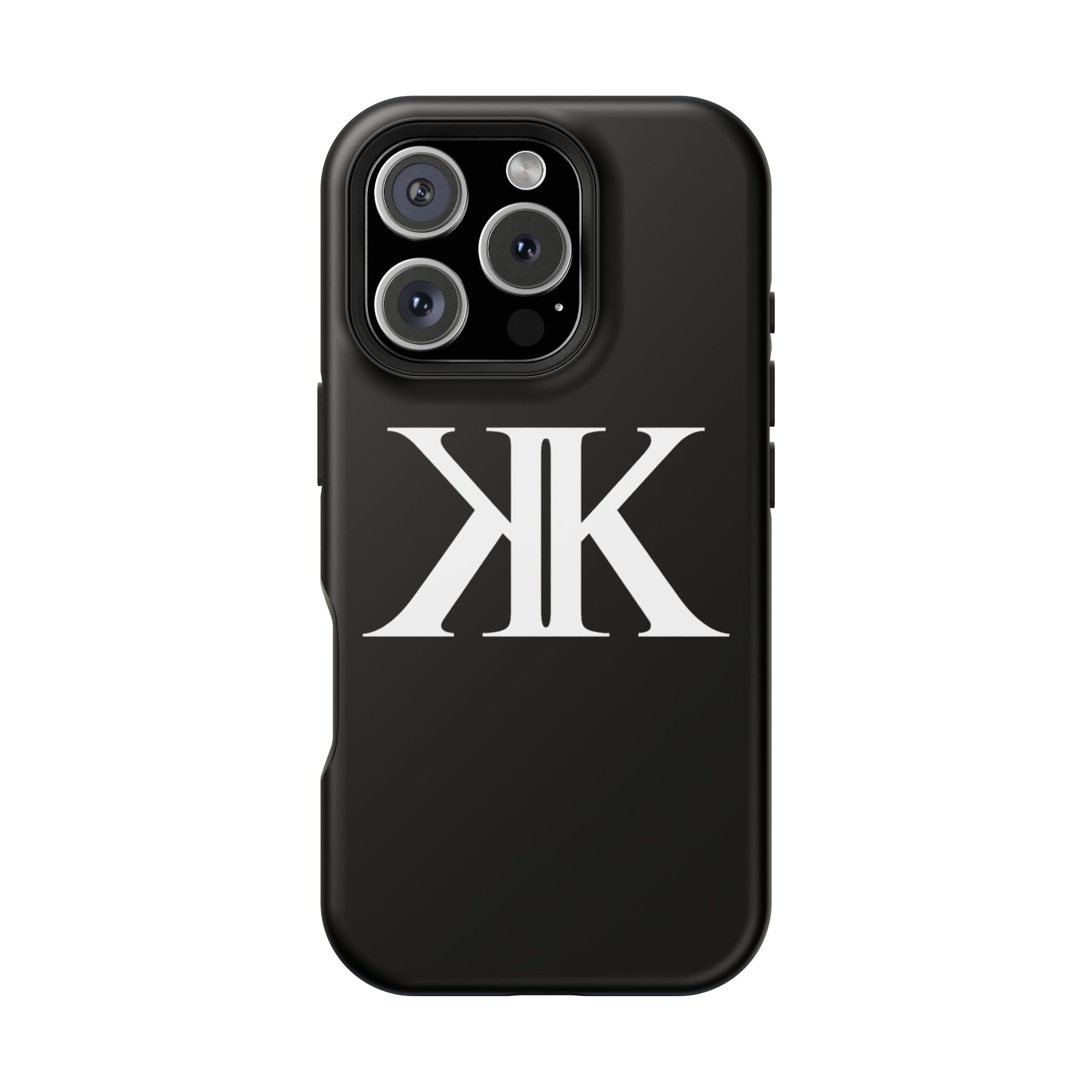 Magnetic Impact-Resistant BLACK Case with Bold KK Monogram