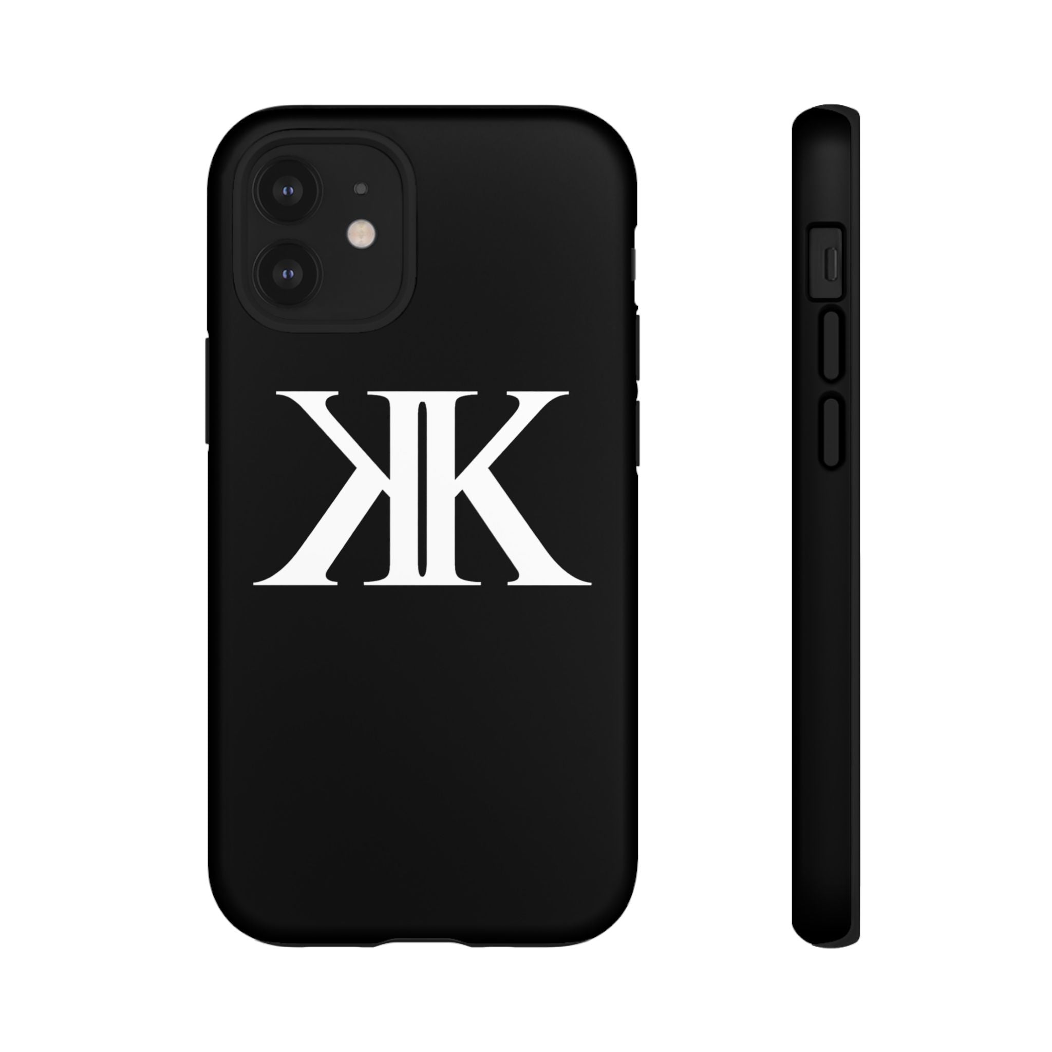 Monogram KK Phone Case BLACK — Tough Protective iPhone Cover