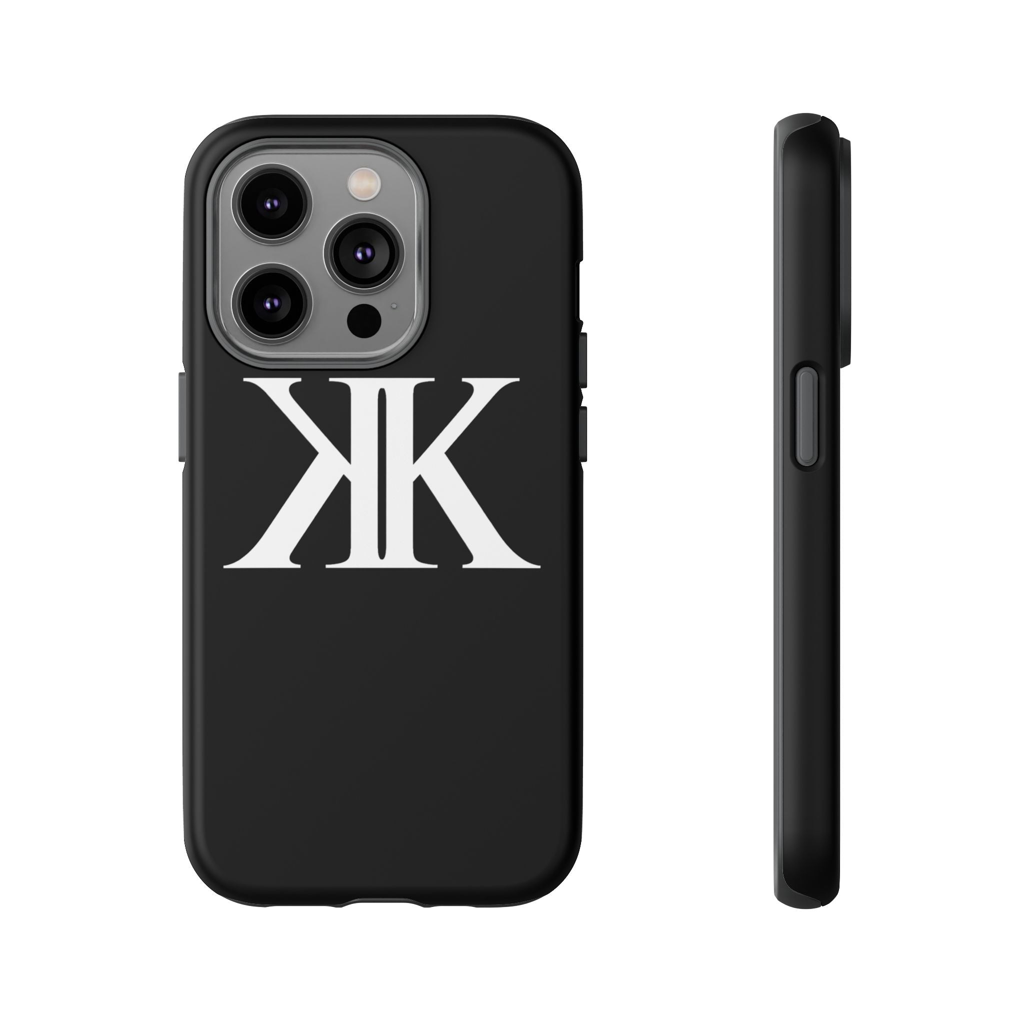Monogram KK Phone Case BLACK — Tough Protective iPhone Cover