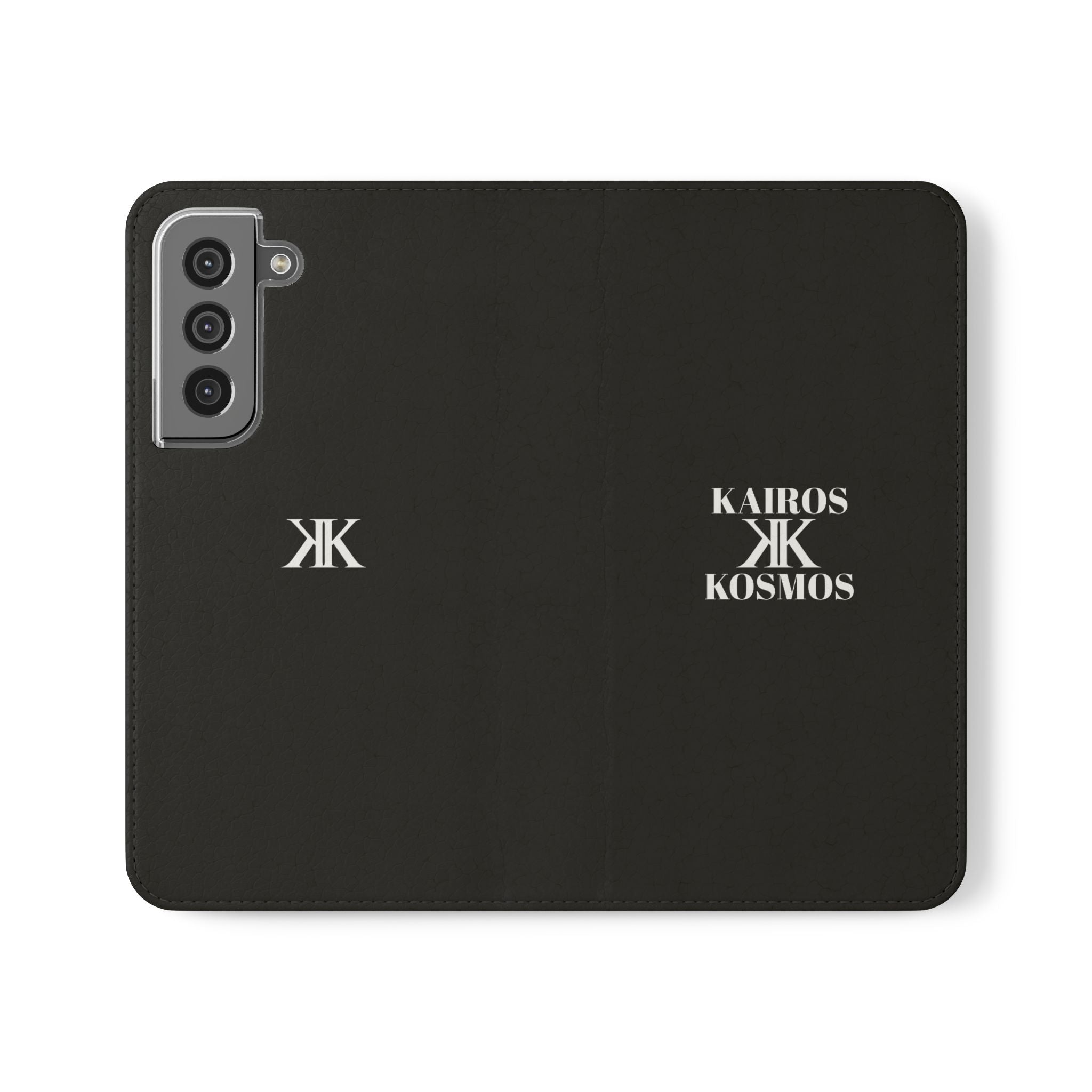 Kairos Kosmos Logo BLACK Flip Phone Case
