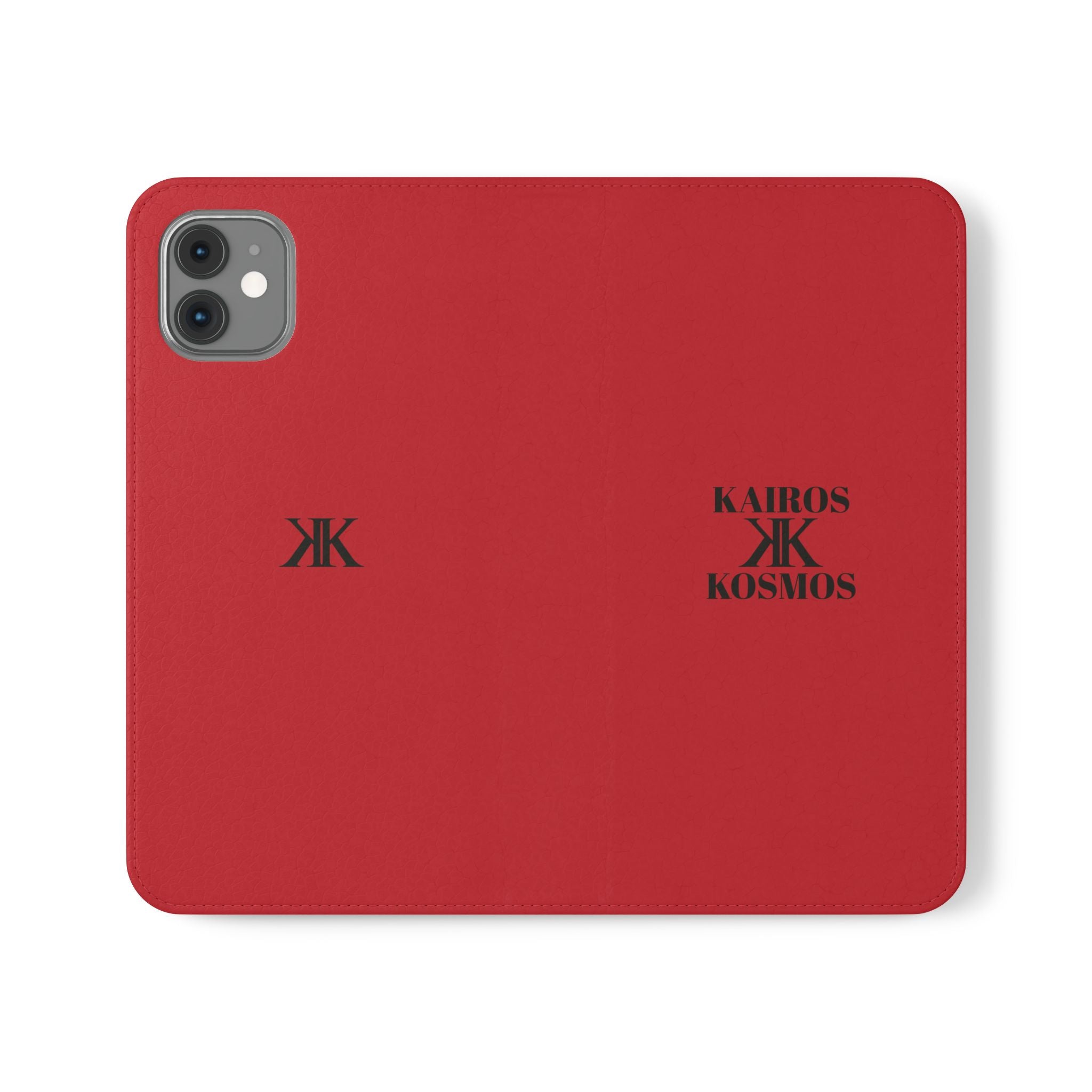 Kairos Kosmos Logo RED Flip Phone Case