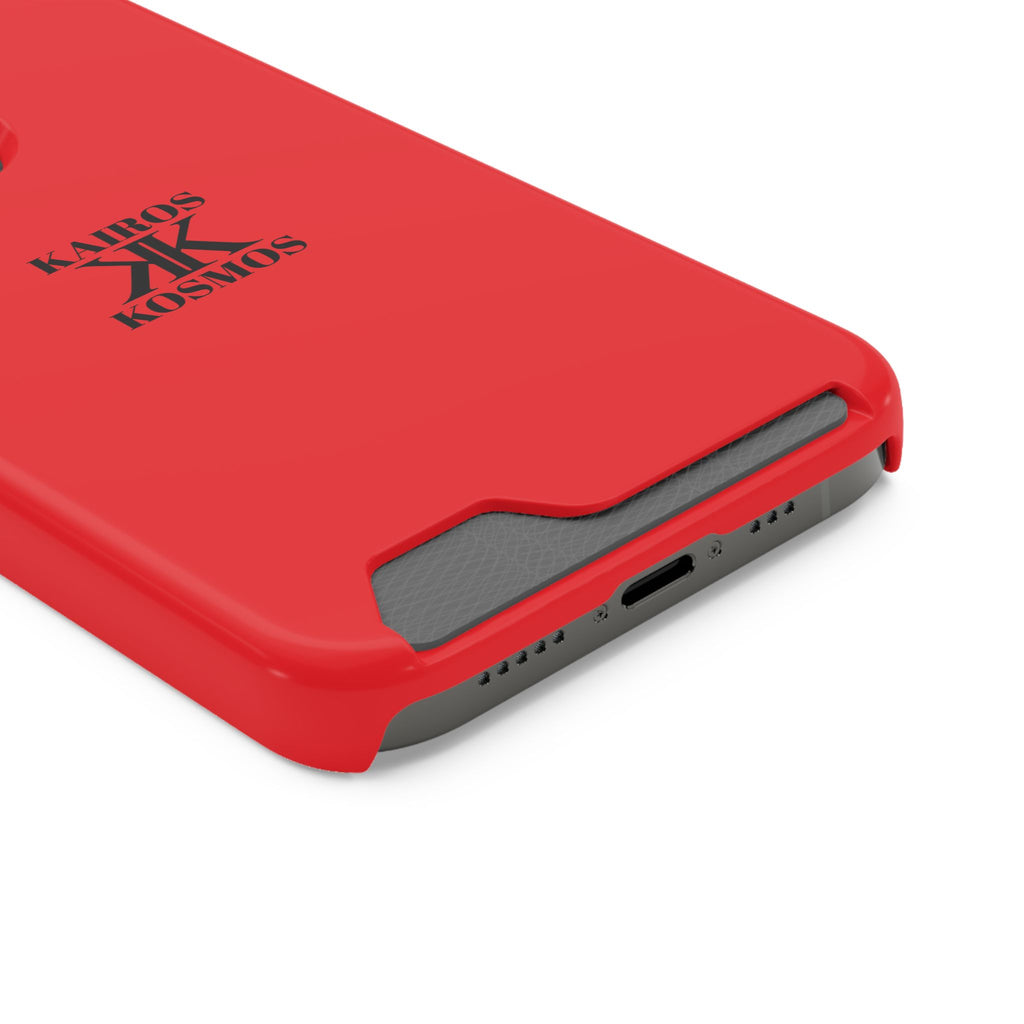Kairos Kosmos RED Cardholder Phone Case — Slim Protective Wallet Case