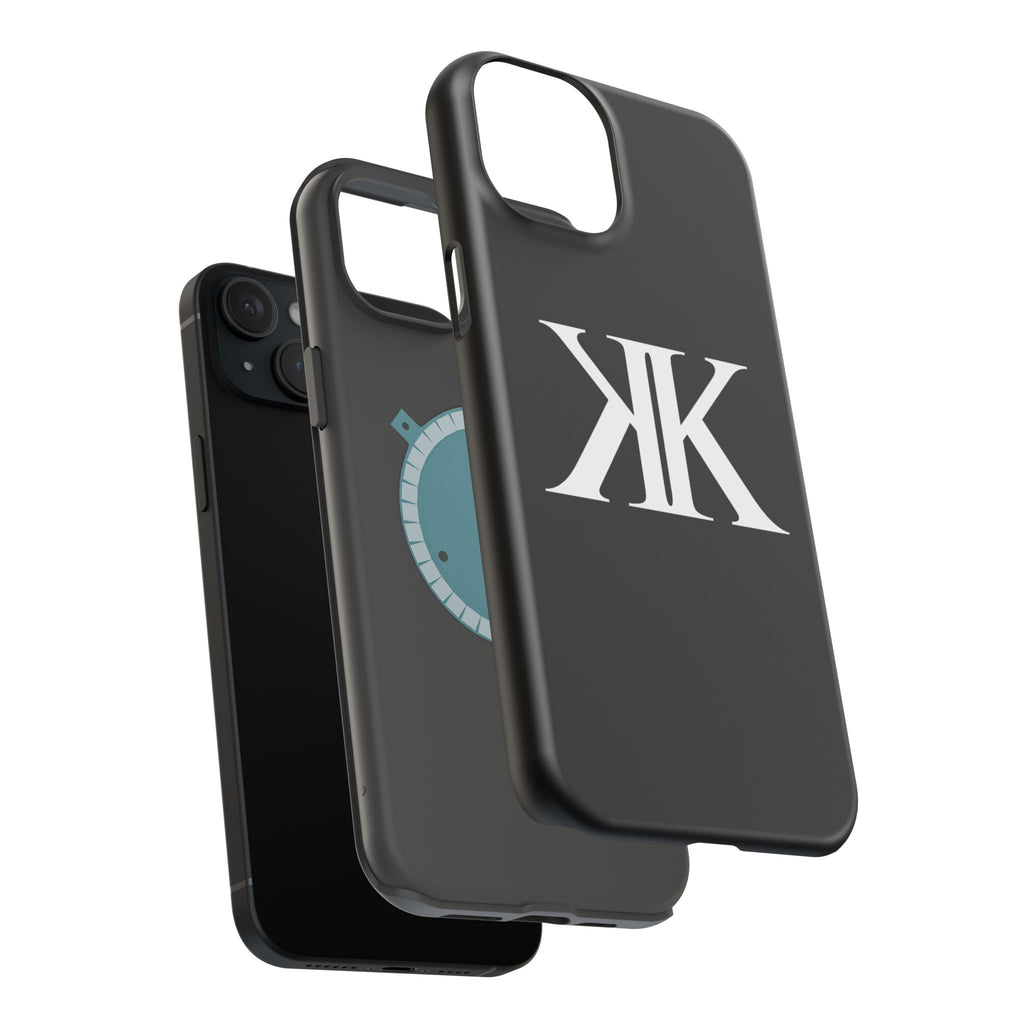 Magnetic Impact-Resistant BLACK Case with Bold KK Monogram