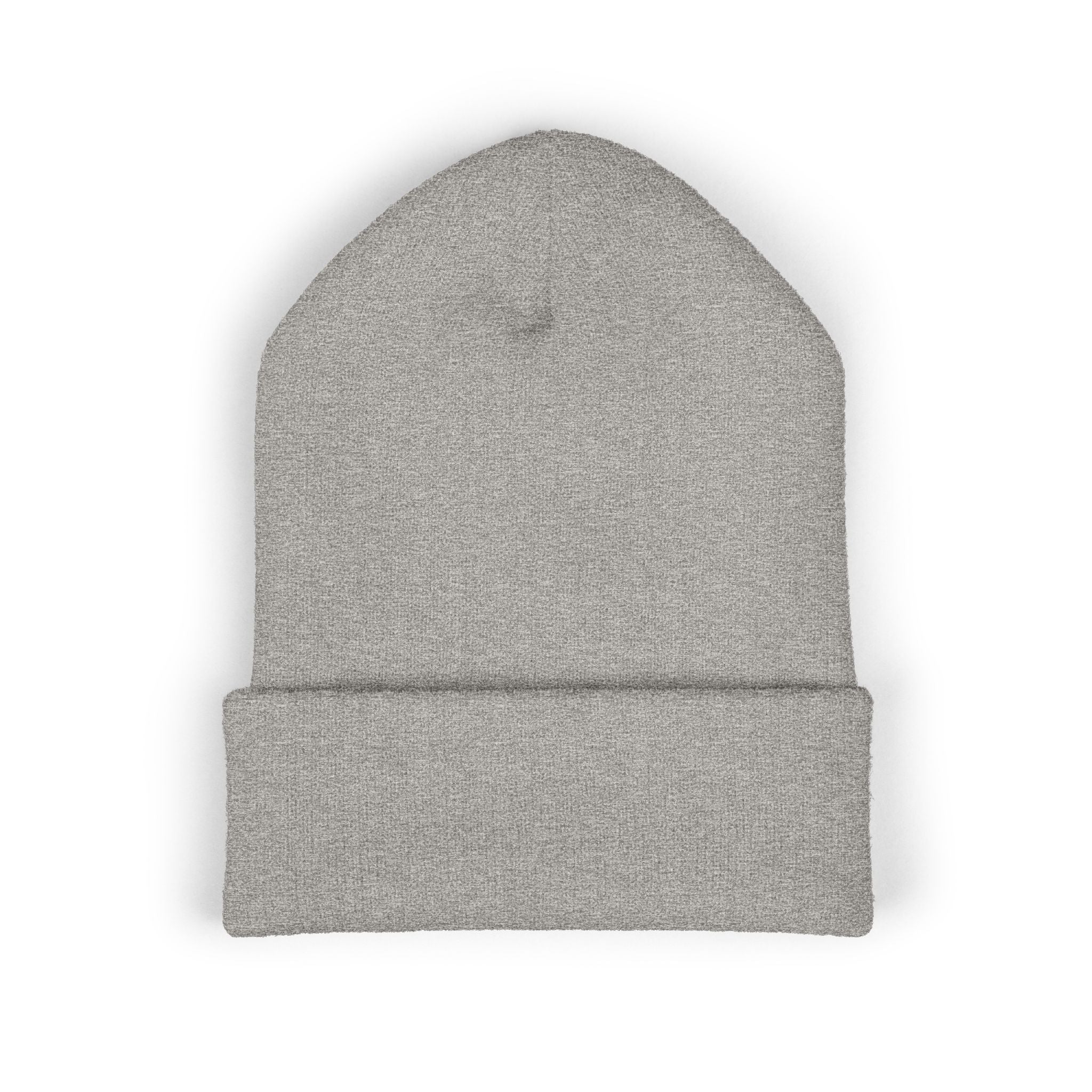 Kairos Kosmos Embroidered Cuffed Beanie — Minimal Logo Knit Hat