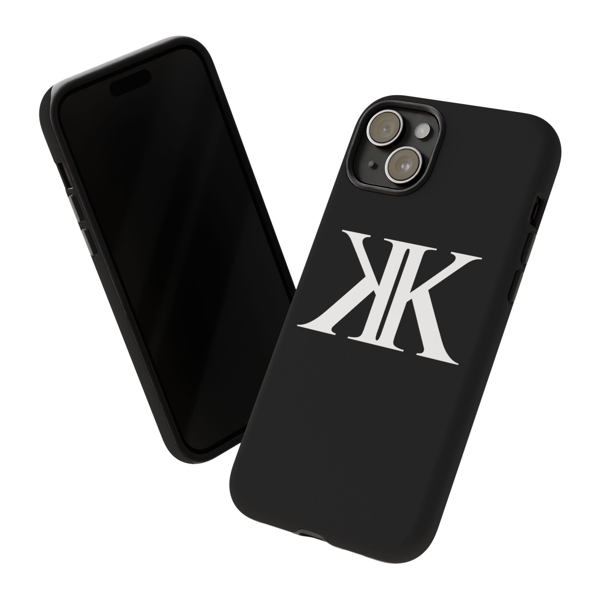Monogram KK Phone Case BLACK — Tough Protective iPhone Cover