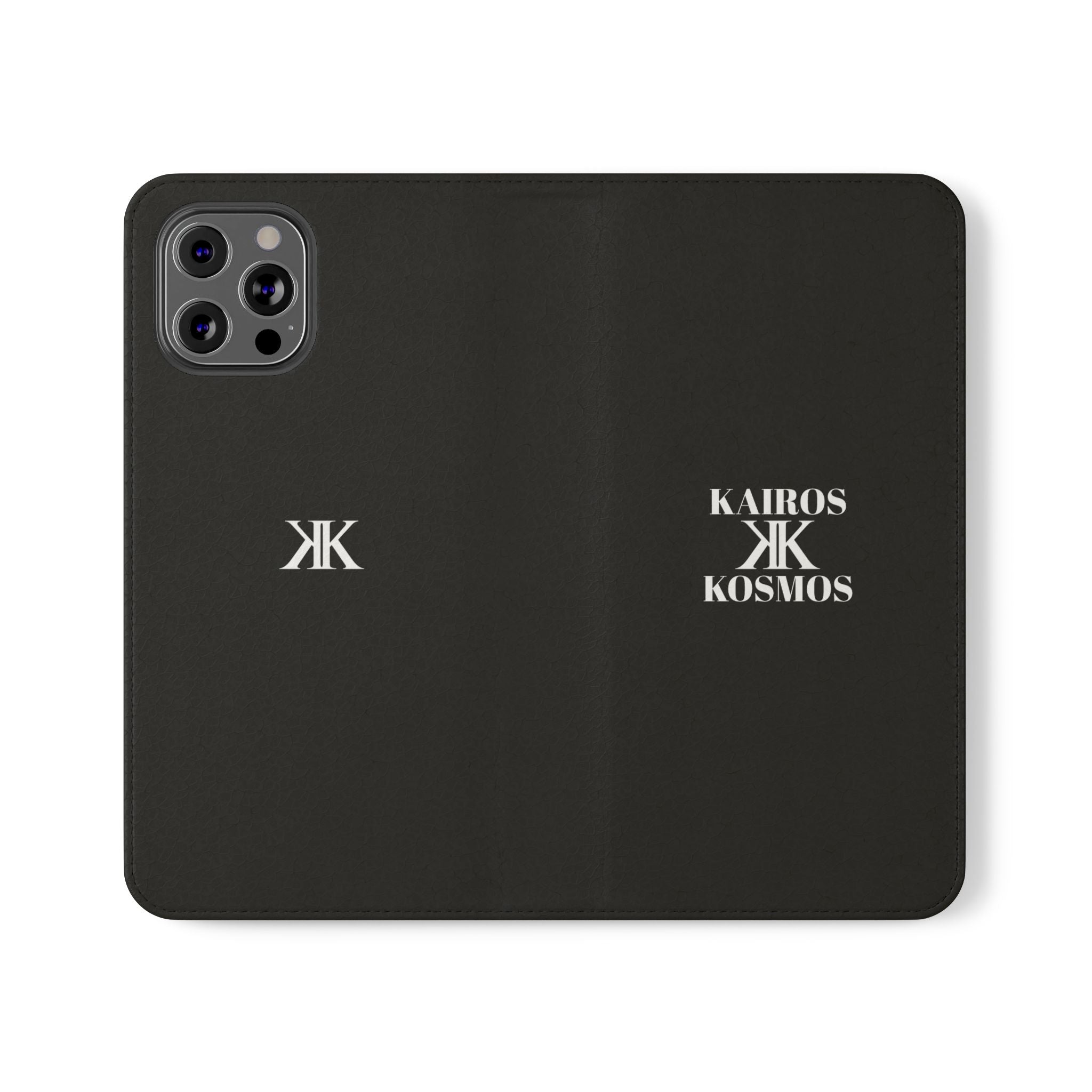Kairos Kosmos Logo BLACK Flip Phone Case