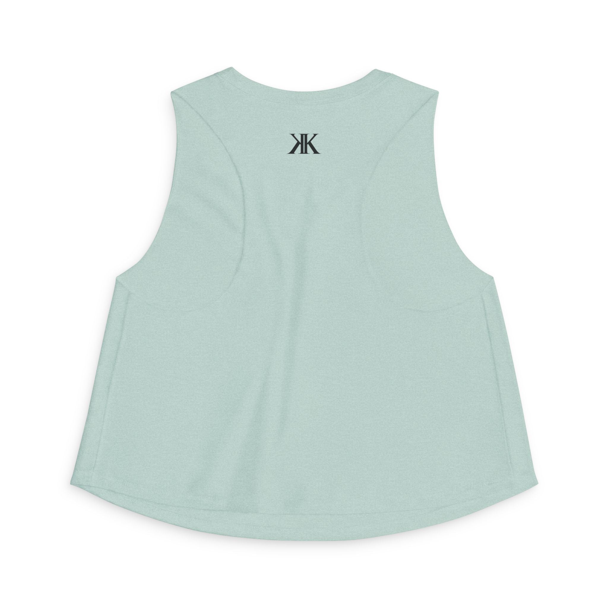 Women's Crop Top with Minimal Double K Logo – Stylish Monogram Tank