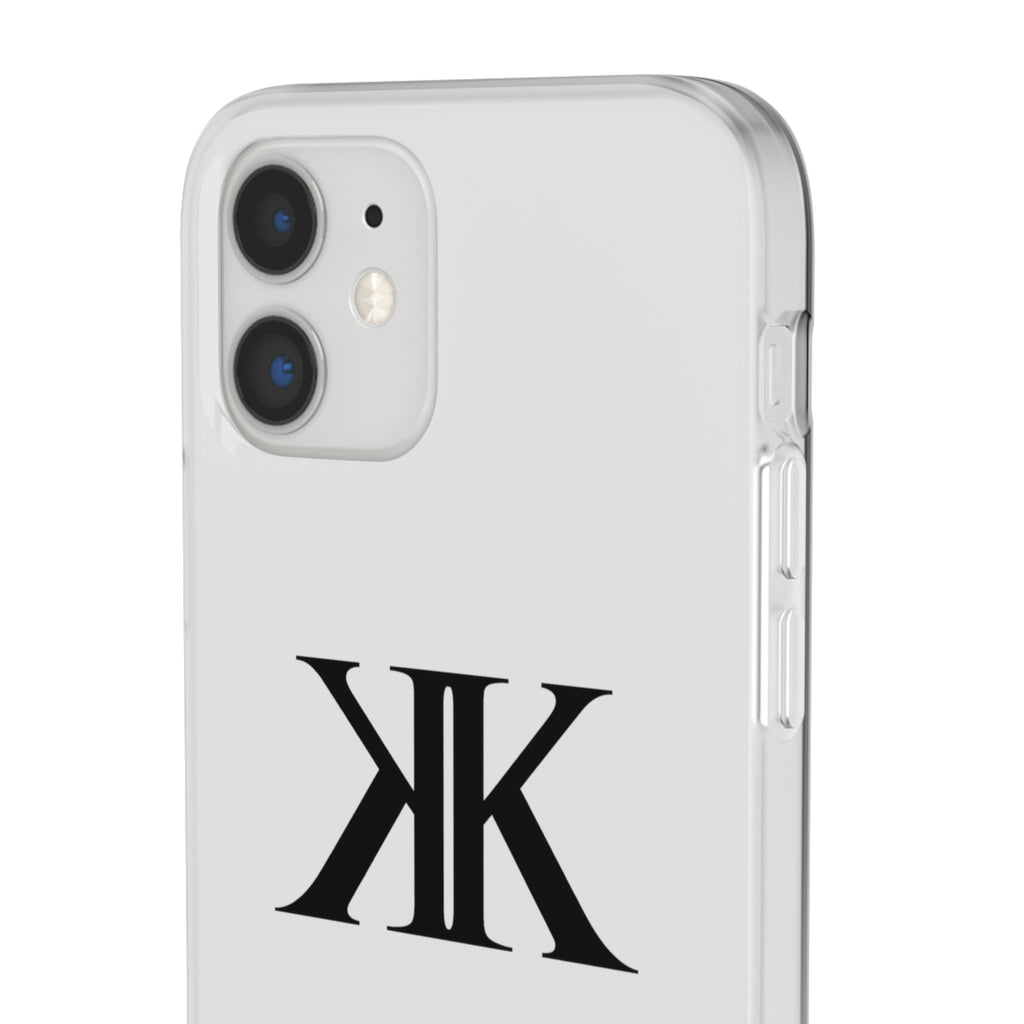 Monogram KK Phone Case — Minimalist Black Logo Flexi Case