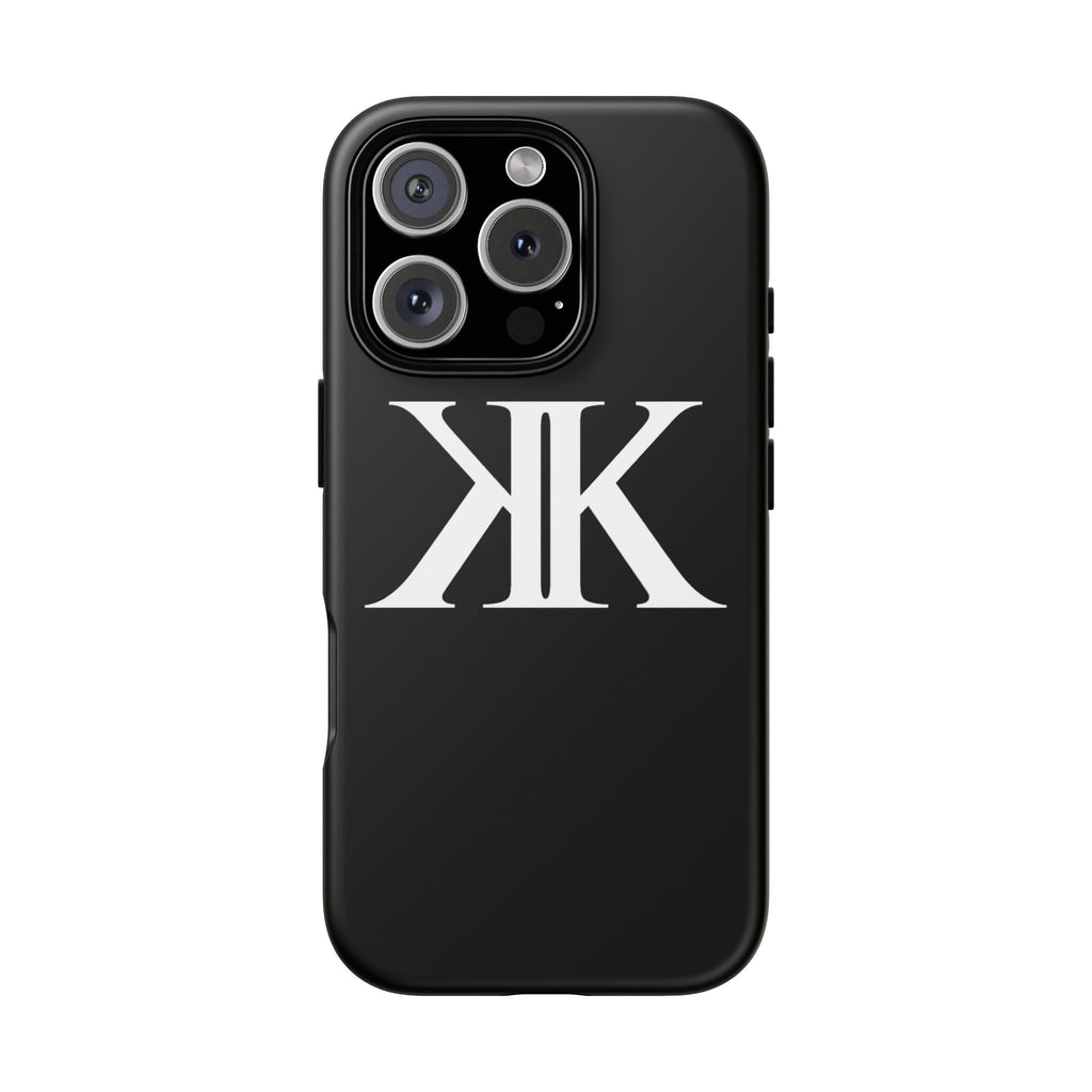 Monogram KK Phone Case BLACK — Tough Protective iPhone Cover