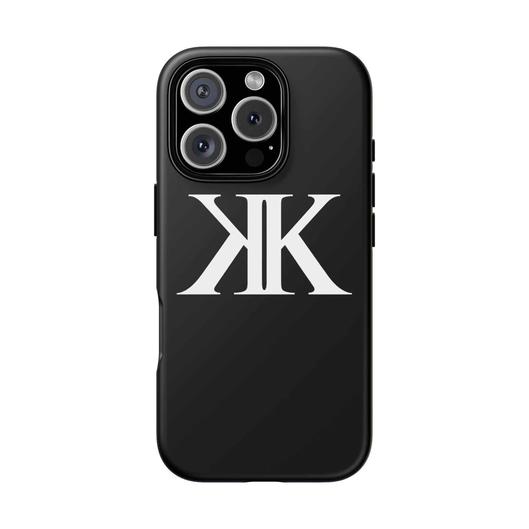 Monogram KK Phone Case BLACK — Tough Protective iPhone Cover