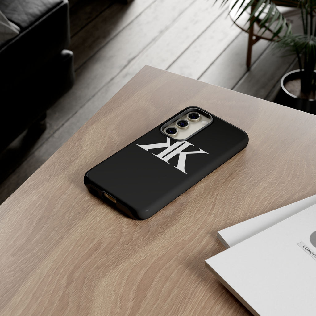 Monogram KK Phone Case BLACK — Tough Protective iPhone Cover