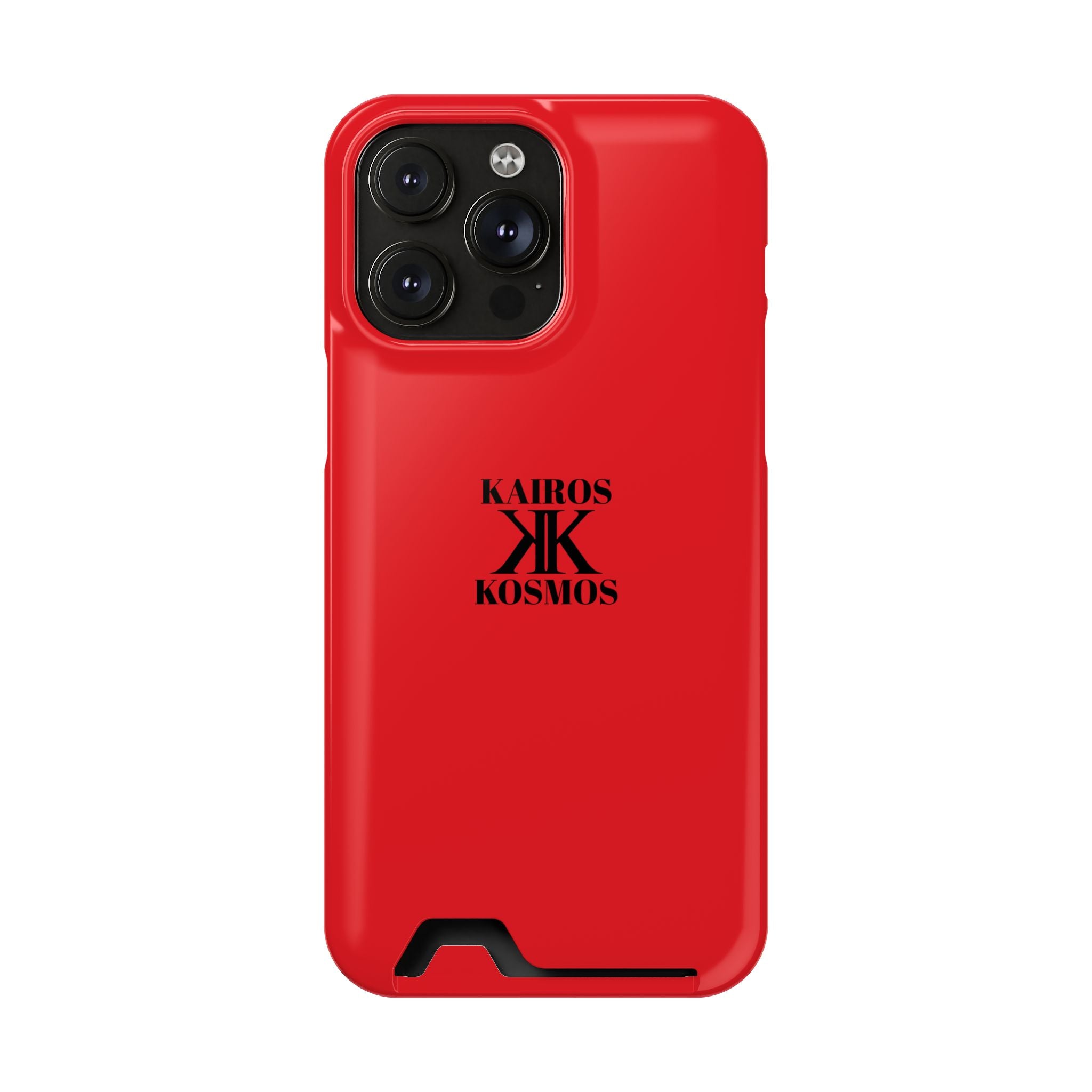 Kairos Kosmos RED Cardholder Phone Case — Slim Protective Wallet Case