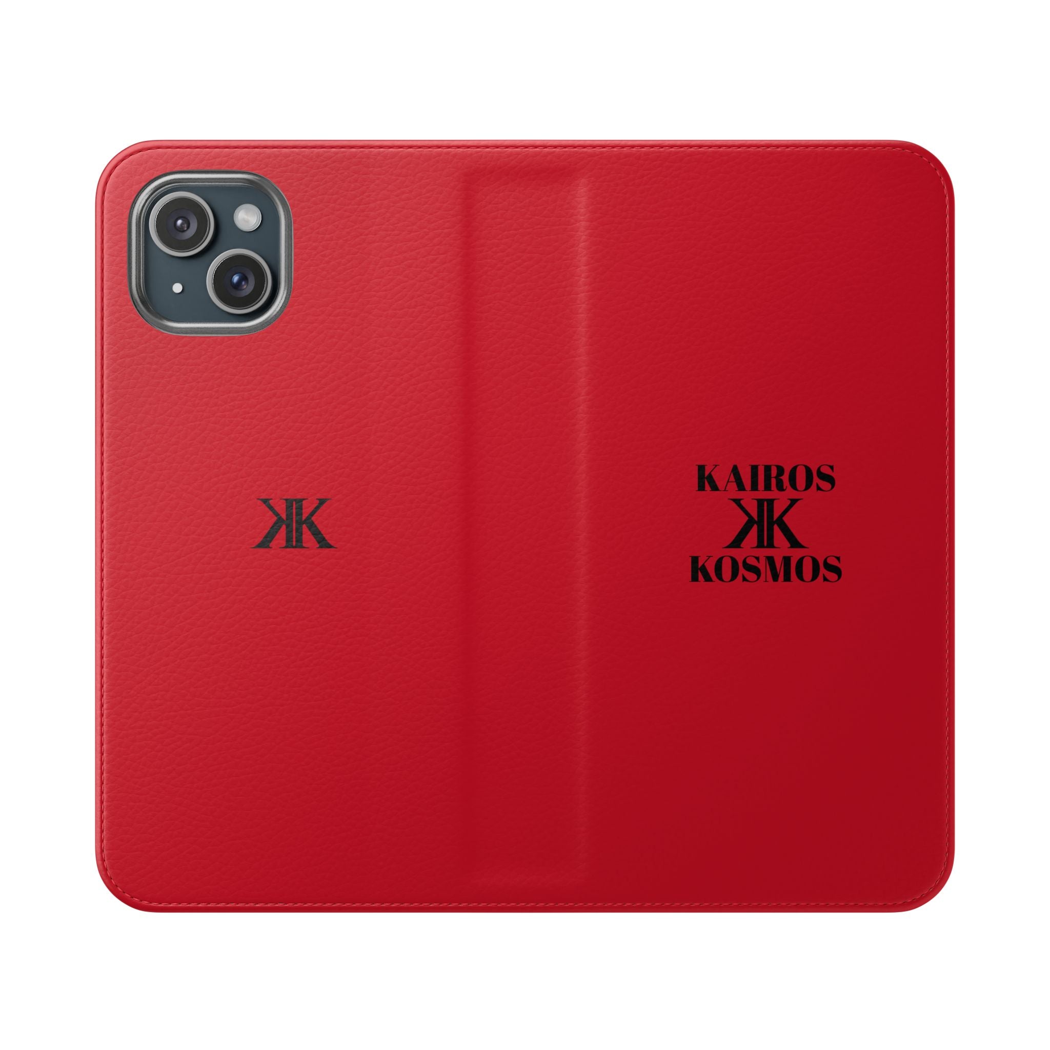 Kairos Kosmos Logo RED Flip Phone Case