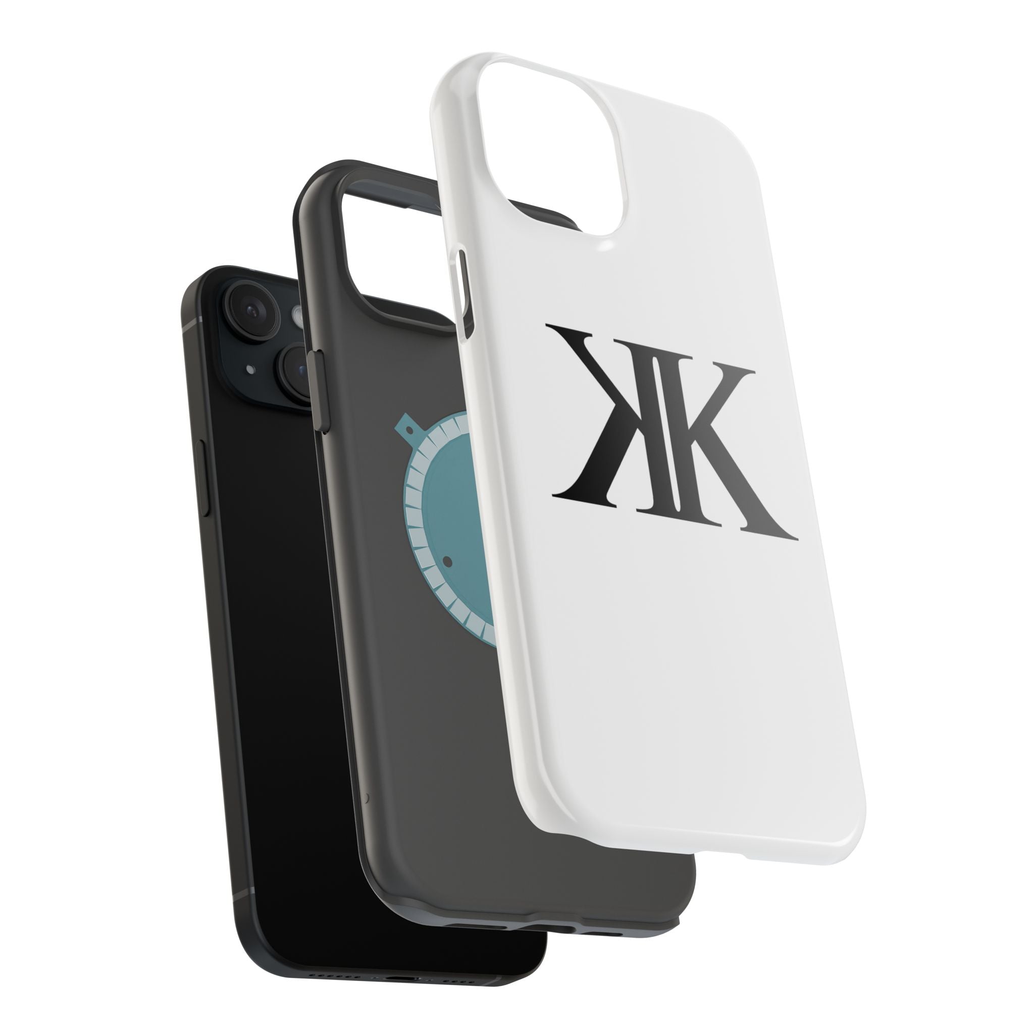 Magnetic Impact-Resistant Case with Bold KK Monogram