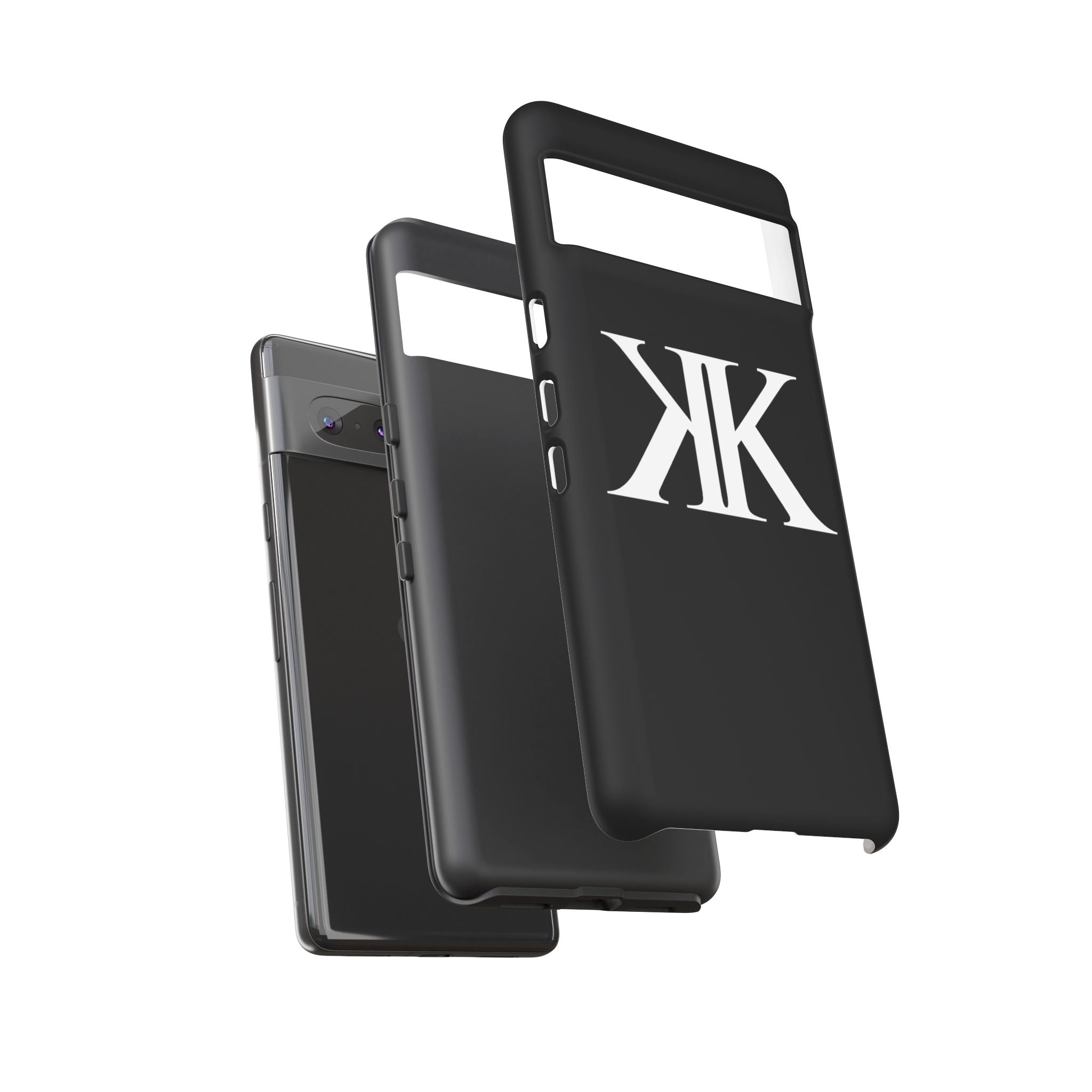 Monogram KK Phone Case BLACK — Tough Protective iPhone Cover