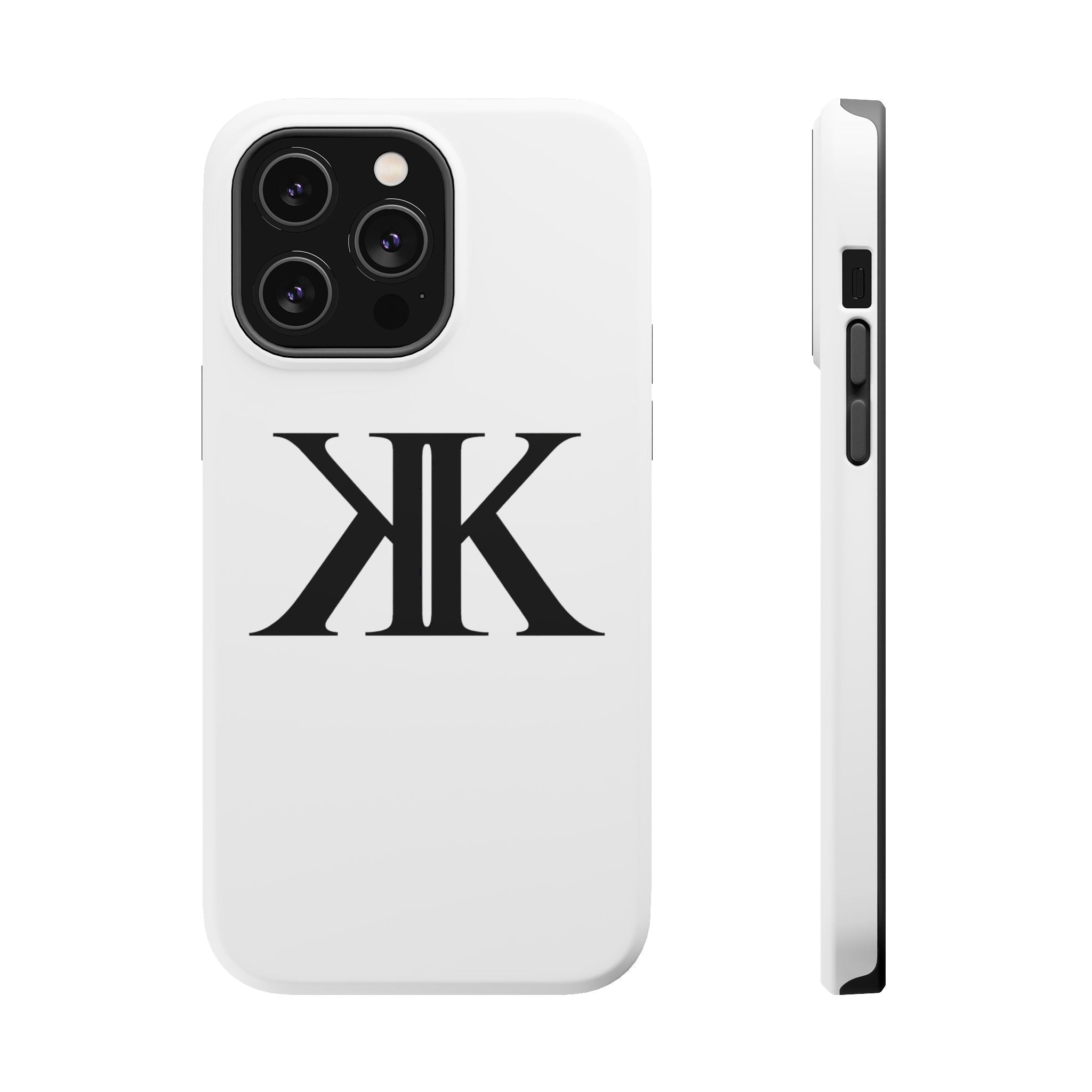 Magnetic Impact-Resistant Case with Bold KK Monogram