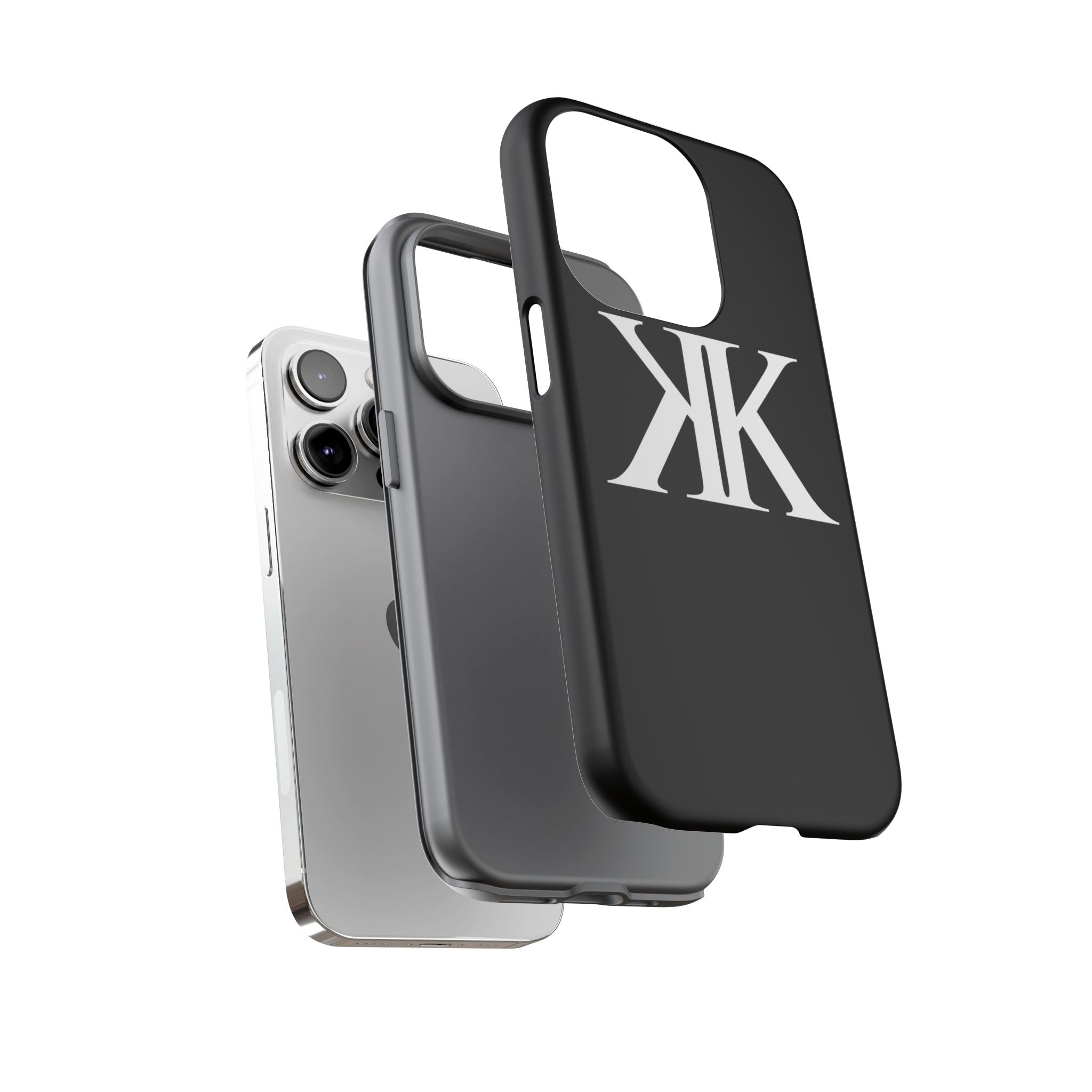Monogram KK Phone Case BLACK — Tough Protective iPhone Cover