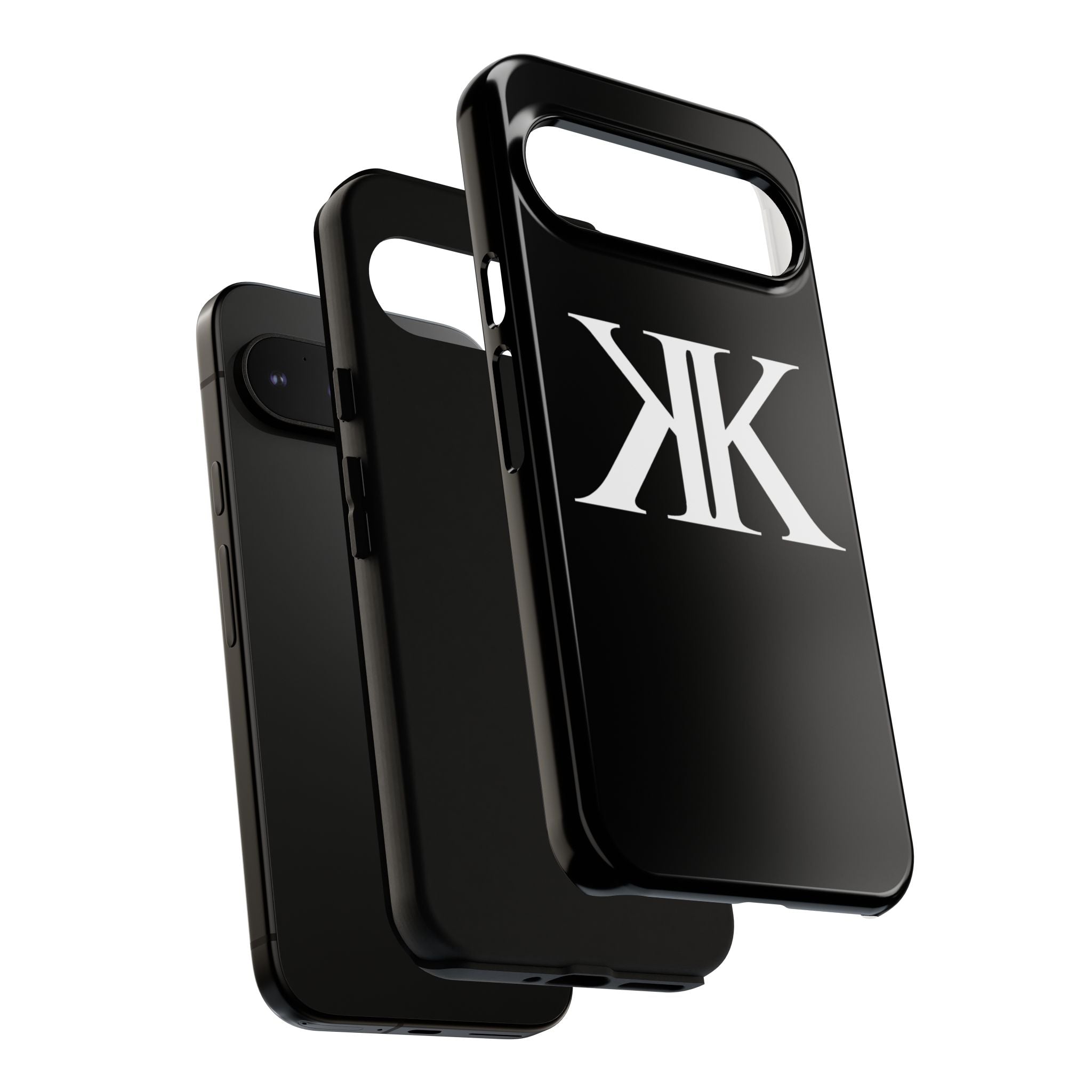 Monogram KK Phone Case BLACK — Tough Protective iPhone Cover
