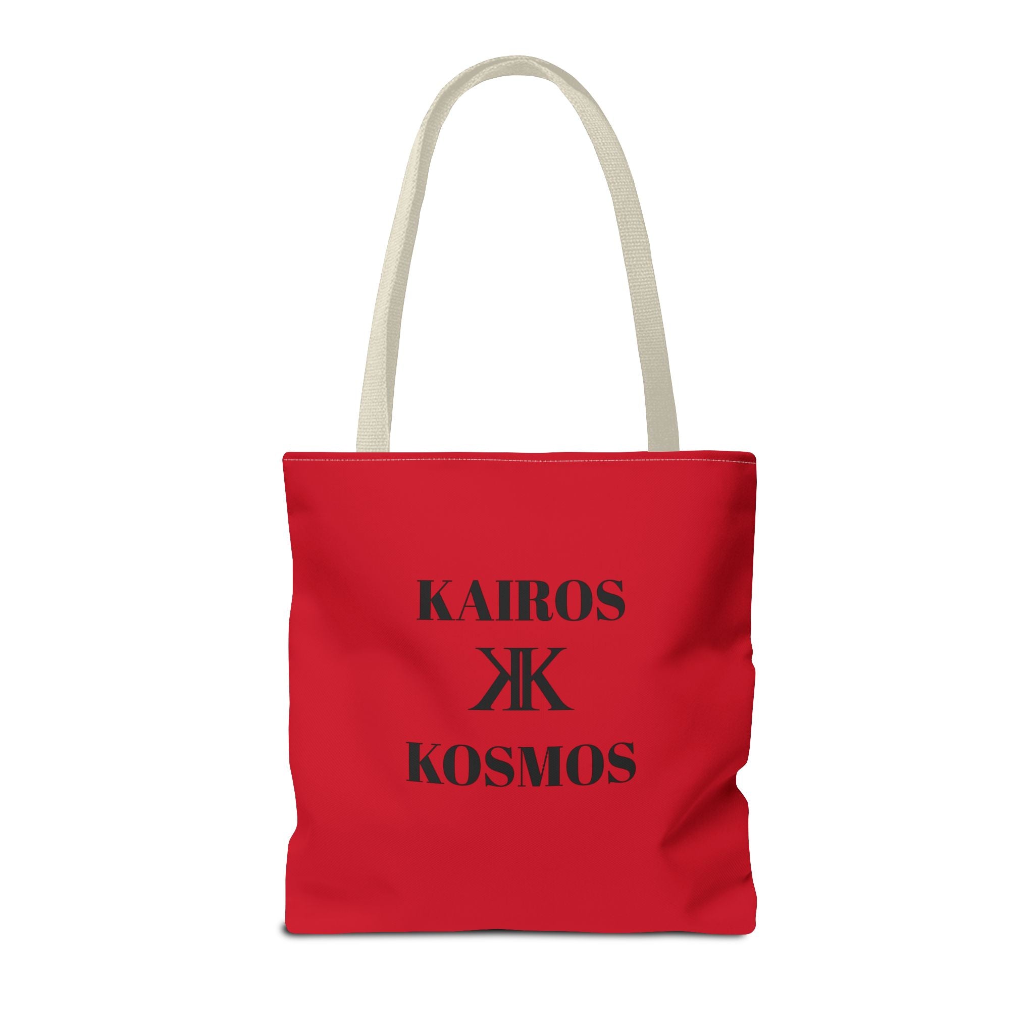 Kairos Kosmos RED Tote Bag – Minimalist Monogram Tote