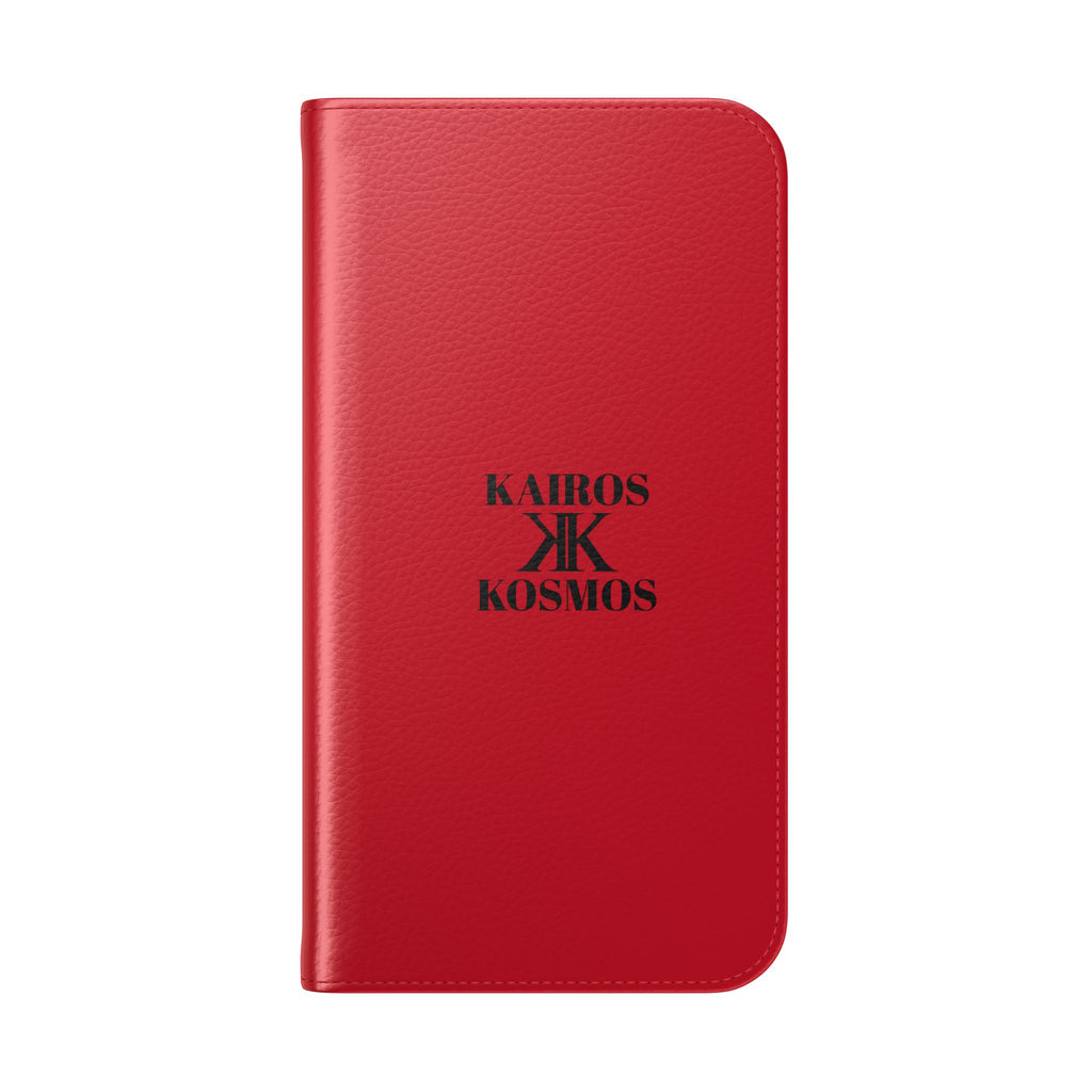 Kairos Kosmos Logo RED Flip Phone Case