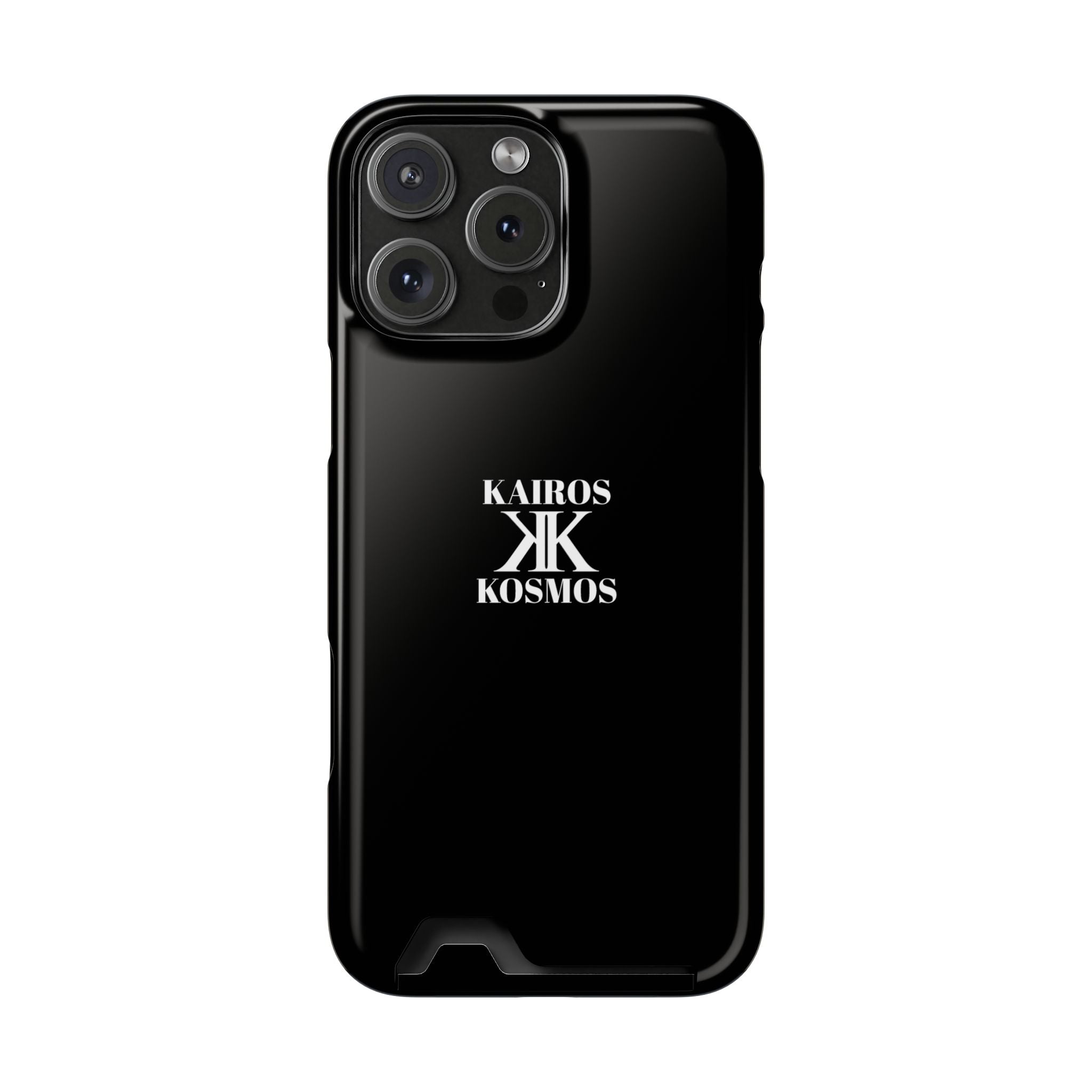 Kairos Kosmos BLACK Cardholder Phone Case — Slim Protective Wallet Case