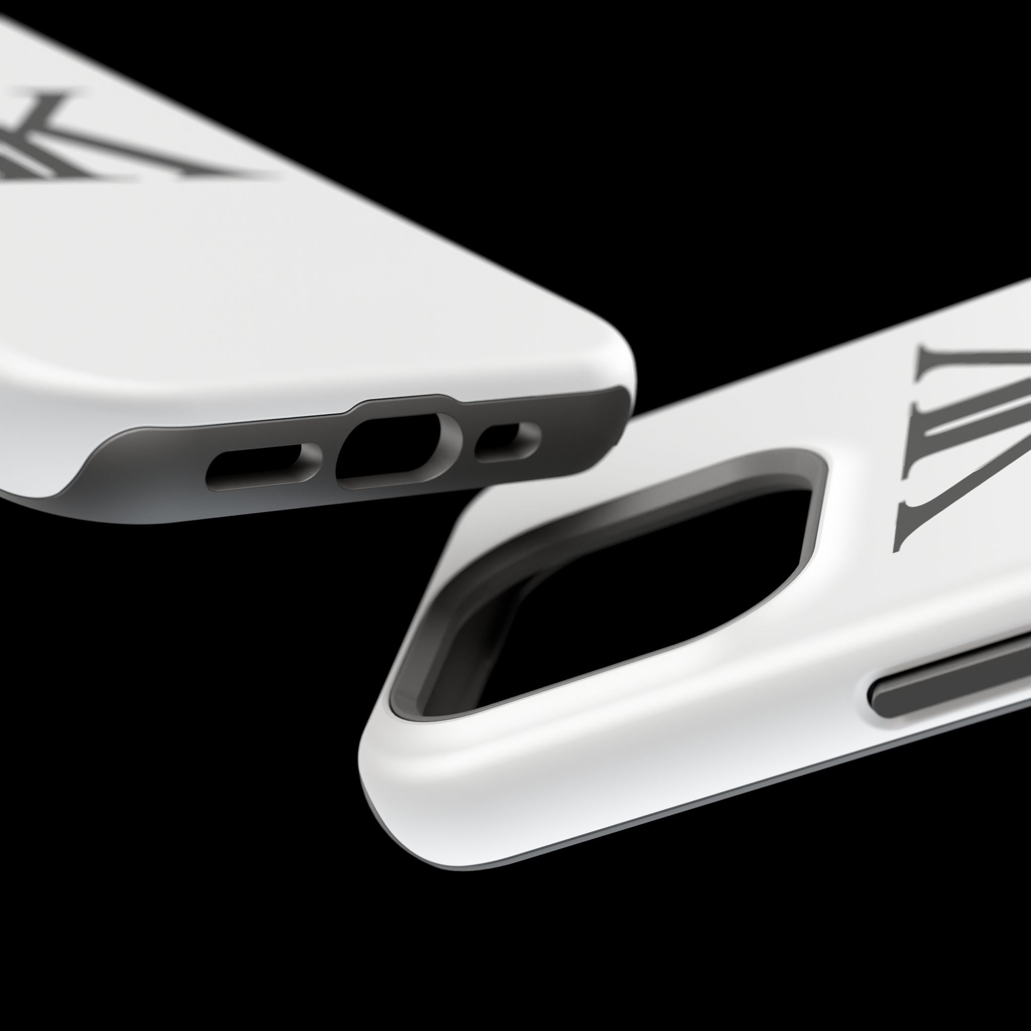 Magnetic Impact-Resistant Case with Bold KK Monogram