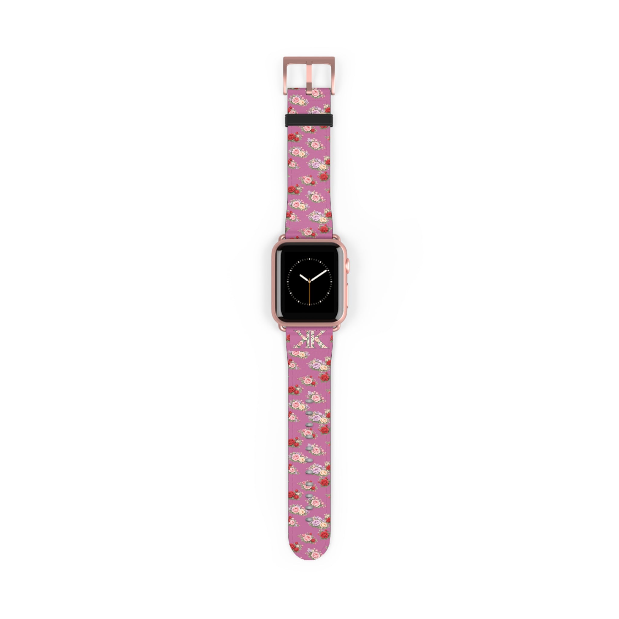 Anthos Collection Light Pink Floral Vintage Watch Band — Apple Watch Strap