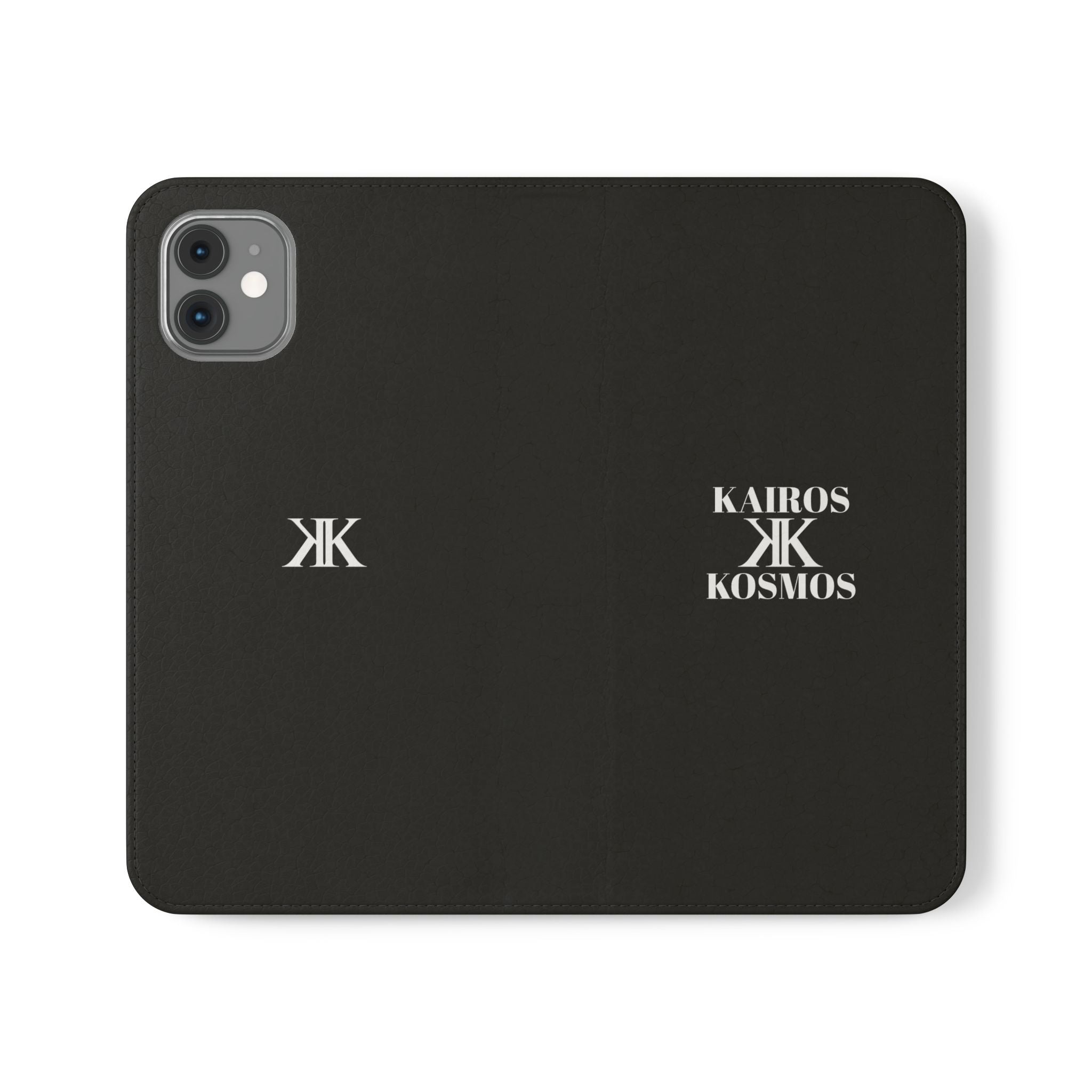 Kairos Kosmos Logo BLACK Flip Phone Case