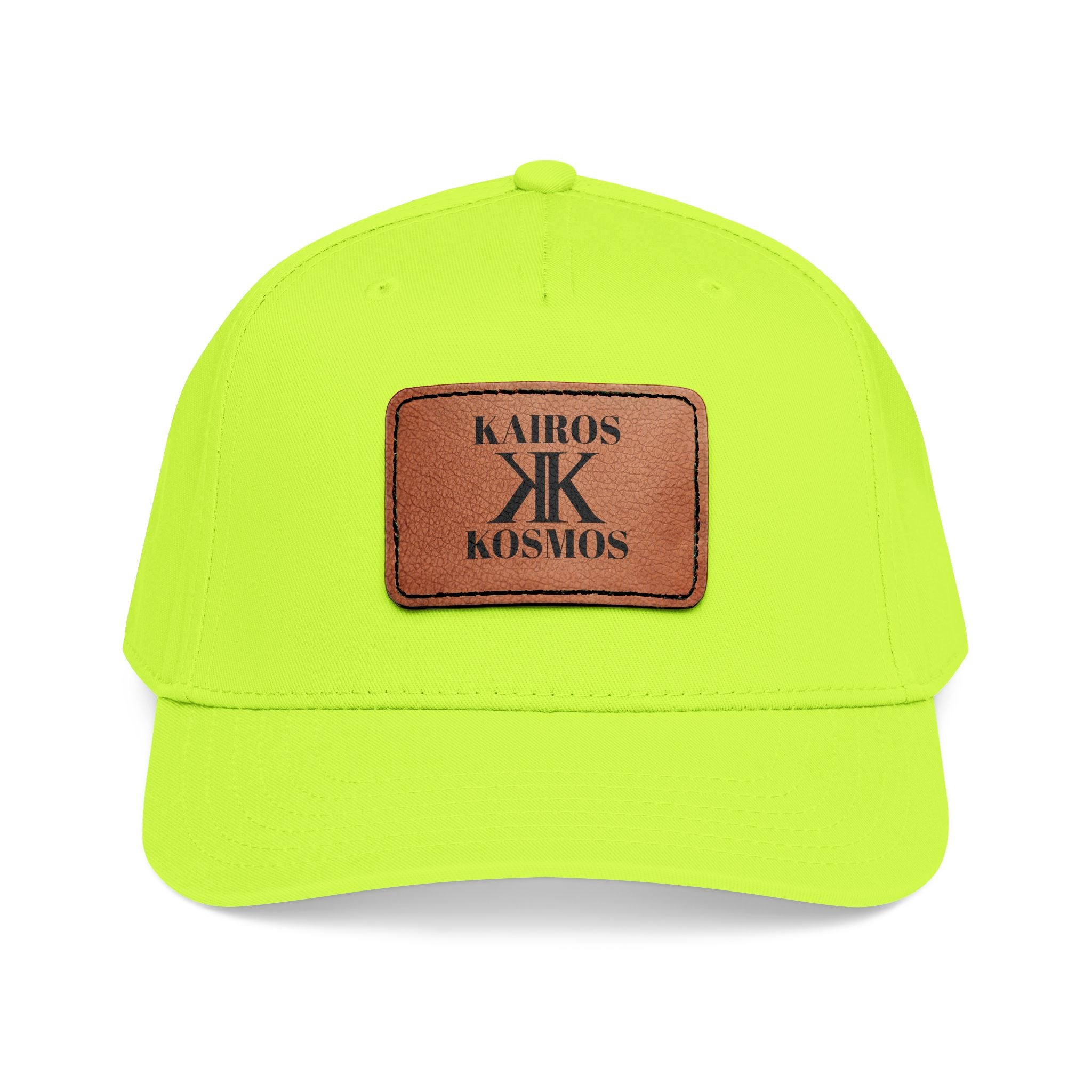 Leather Patch Baseball Cap — Kiros Kosmos Logo