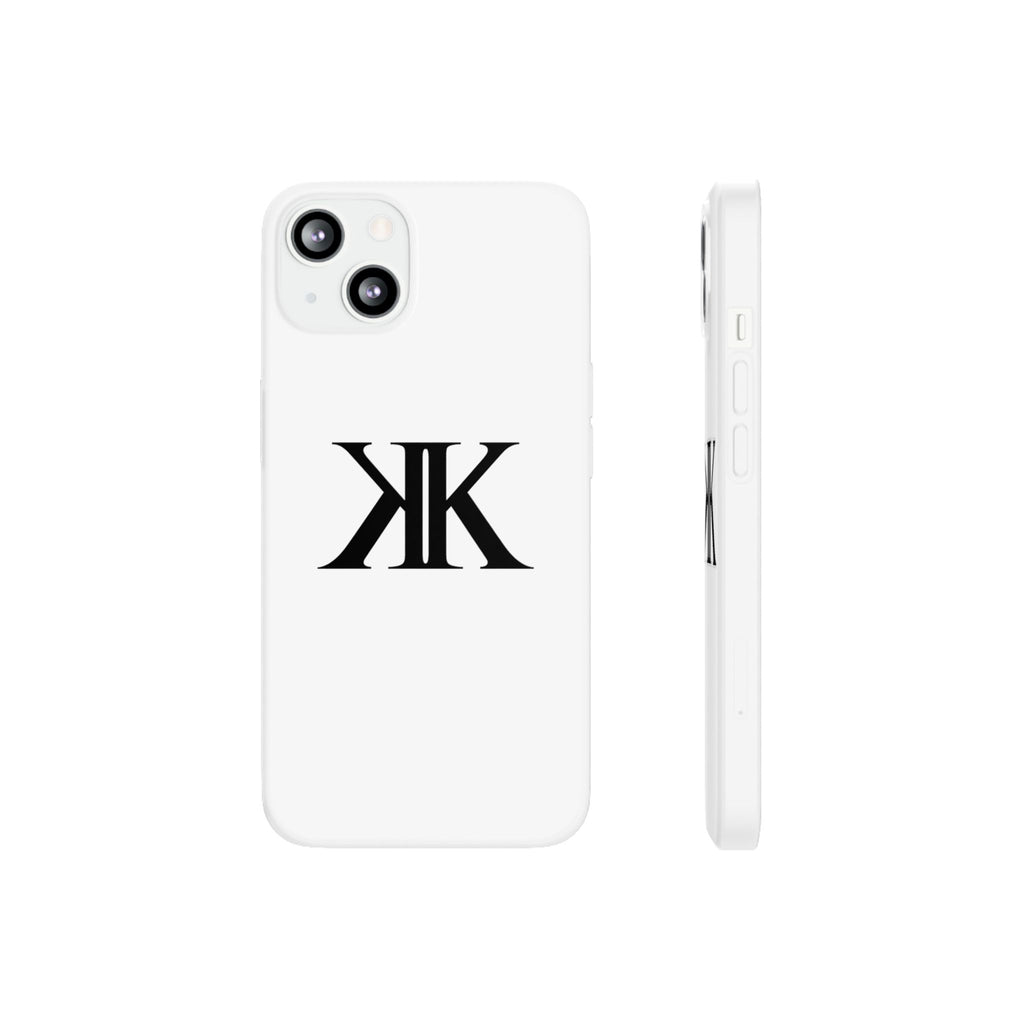 Monogram KK Phone Case — Minimalist Black Logo Flexi Case