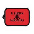 Kairos Kosmos RED Laptop Sleeve — Minimalist Monogram Protective Case