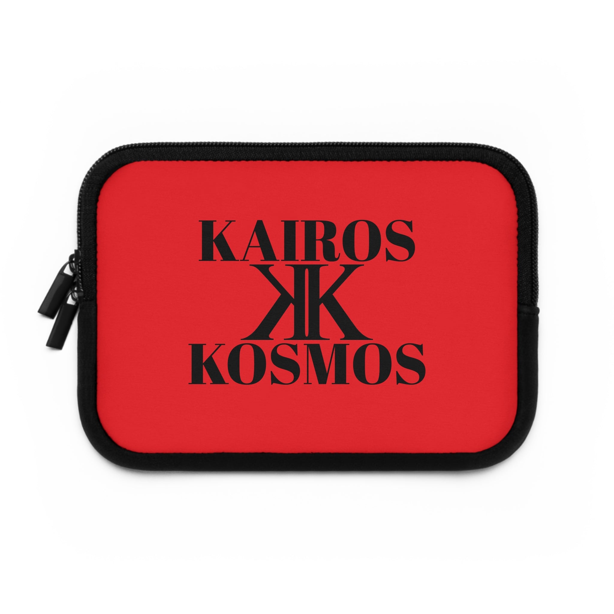 Kairos Kosmos RED Laptop Sleeve — Minimalist Monogram Protective Case