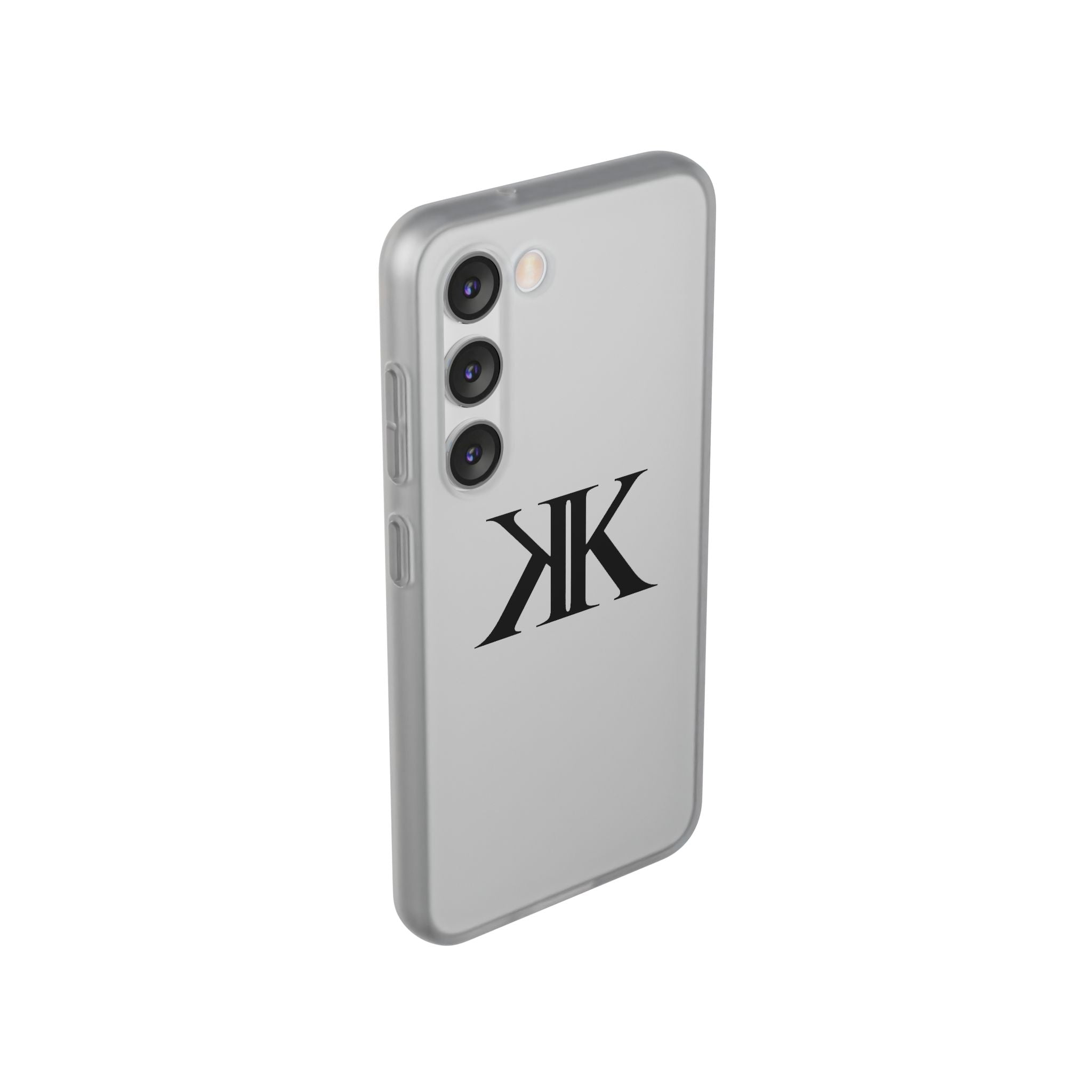 Monogram KK Phone Case — Minimalist Black Logo Flexi Case