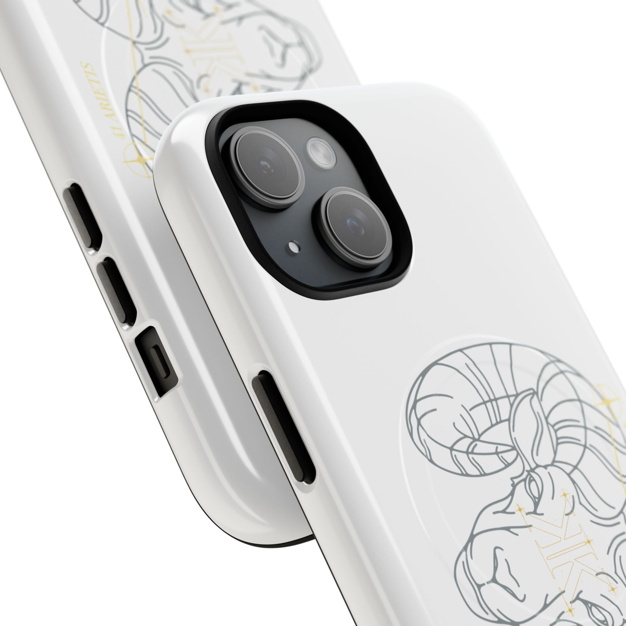 Aether Collection Aries Tough Magnetic Phone Case — Minimal Zodiac Design