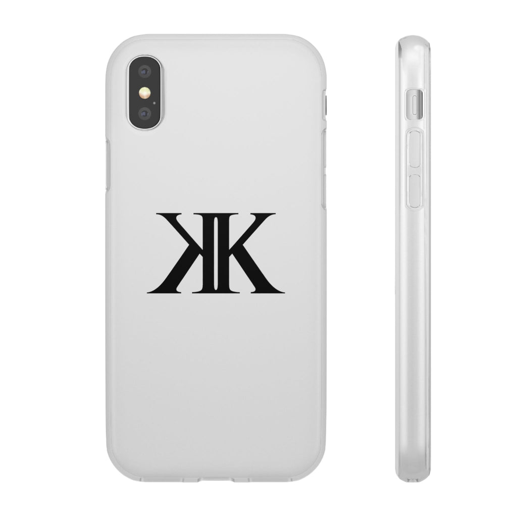 Monogram KK Phone Case — Minimalist Black Logo Flexi Case