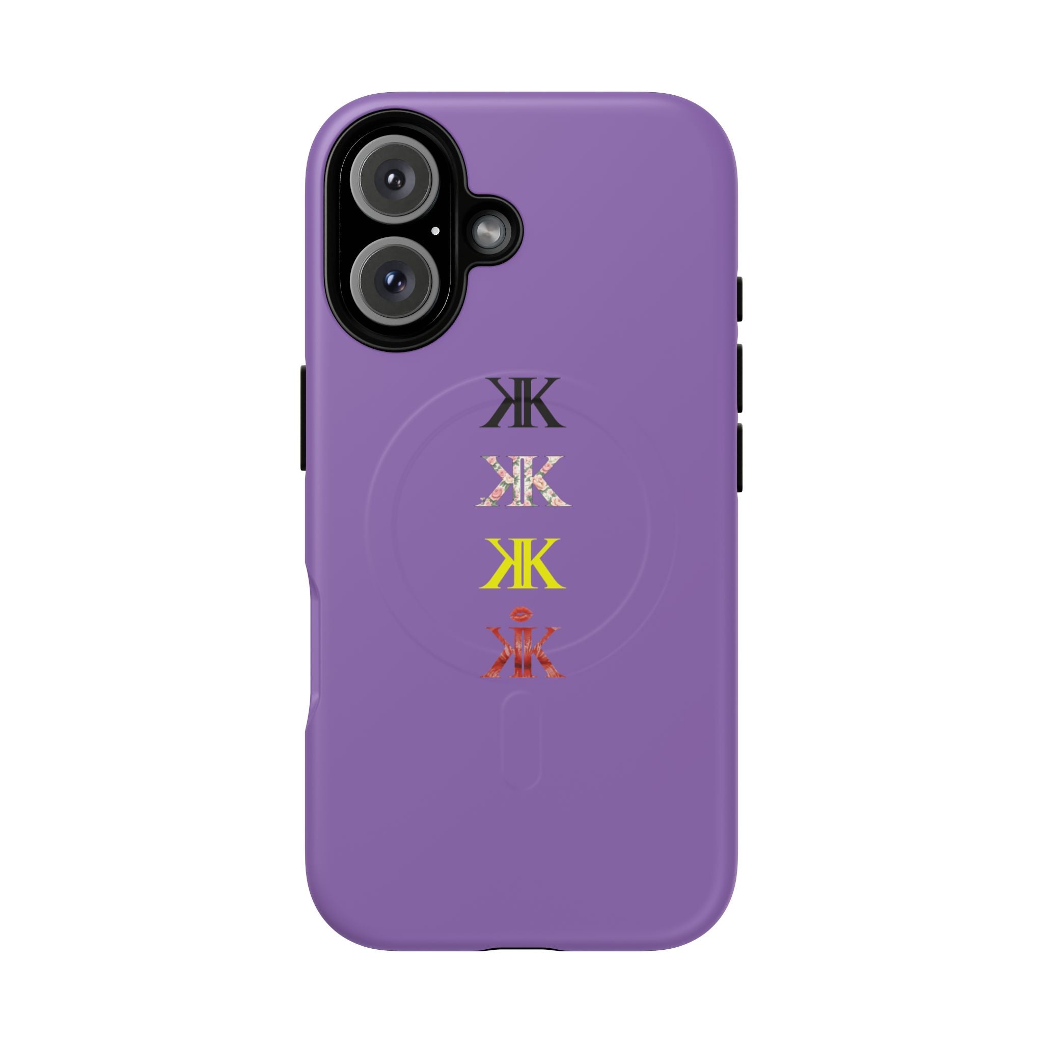 Sigil Collection Light Purple Phone Case — Minimalist Monogram Stack Tough Magnetic Case