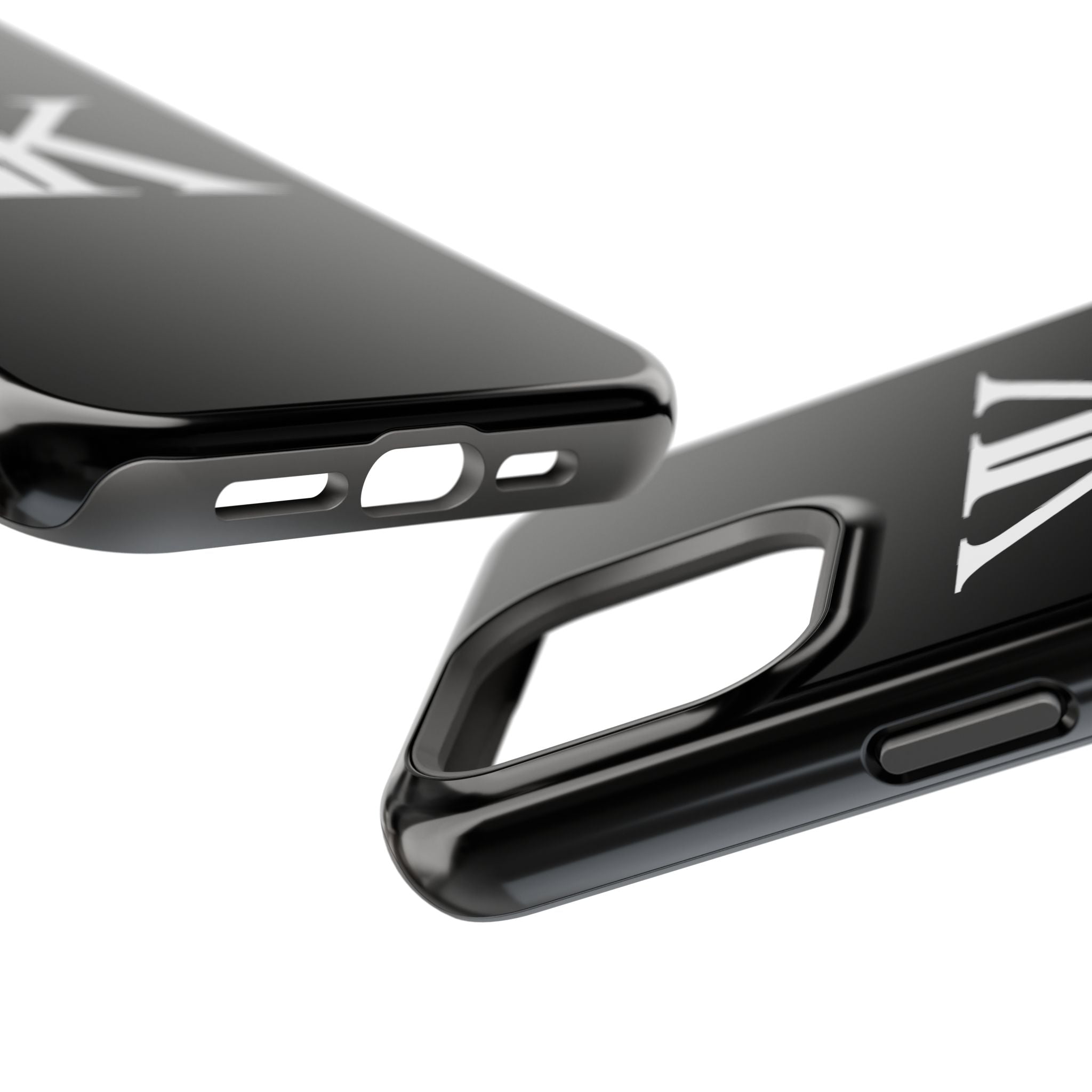 Magnetic Impact-Resistant BLACK Case with Bold KK Monogram