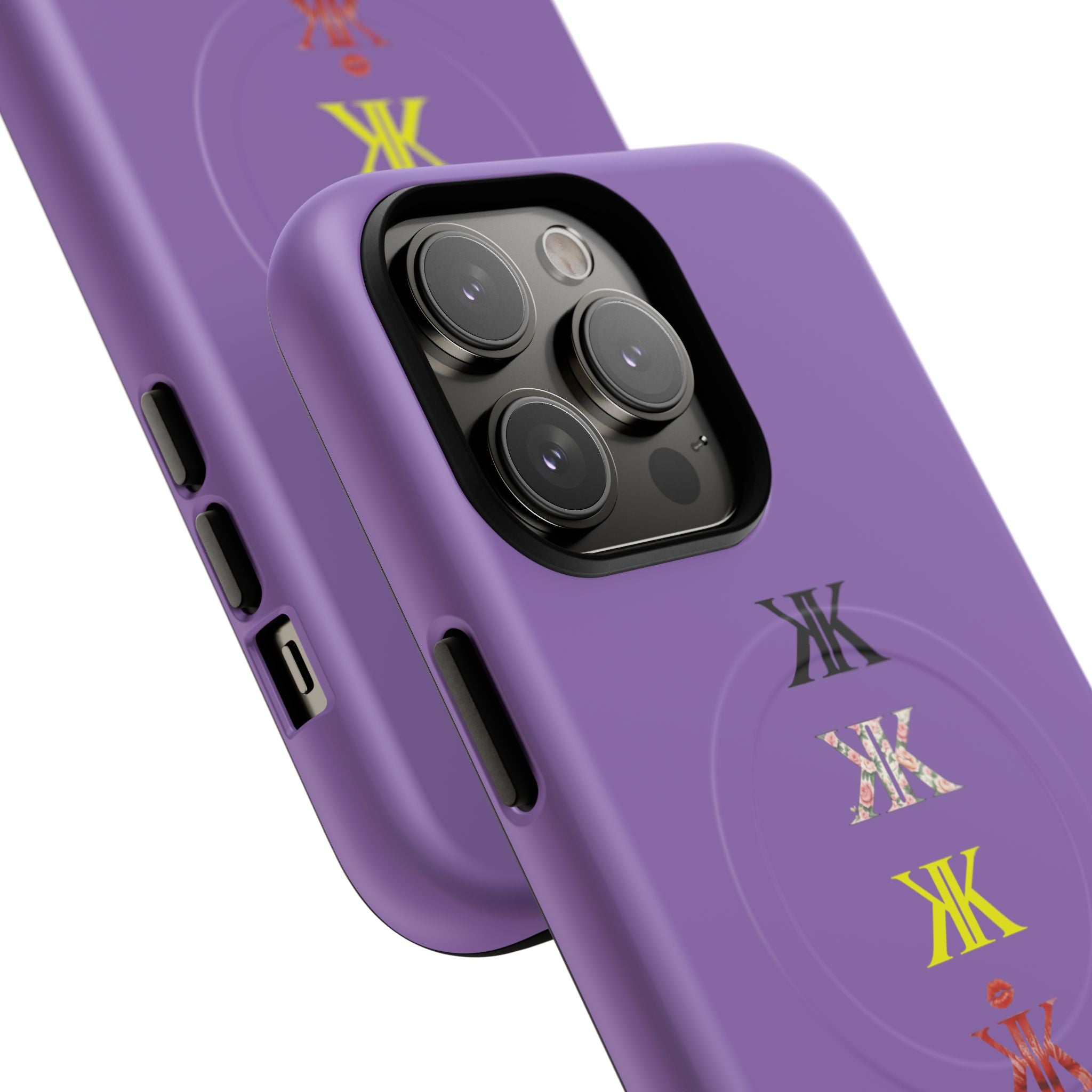 Sigil Collection Light Purple Phone Case — Minimalist Monogram Stack Tough Magnetic Case