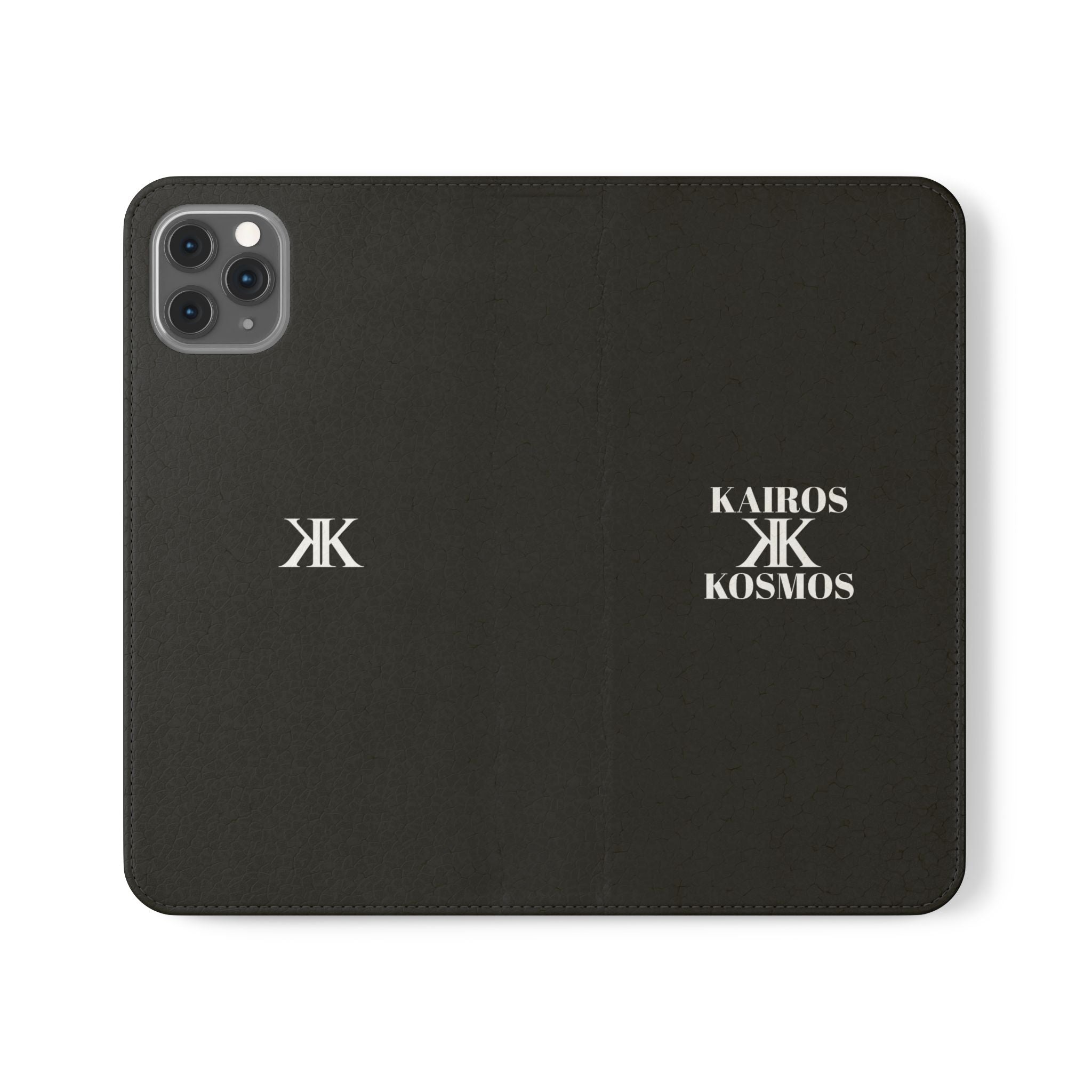 Kairos Kosmos Logo BLACK Flip Phone Case