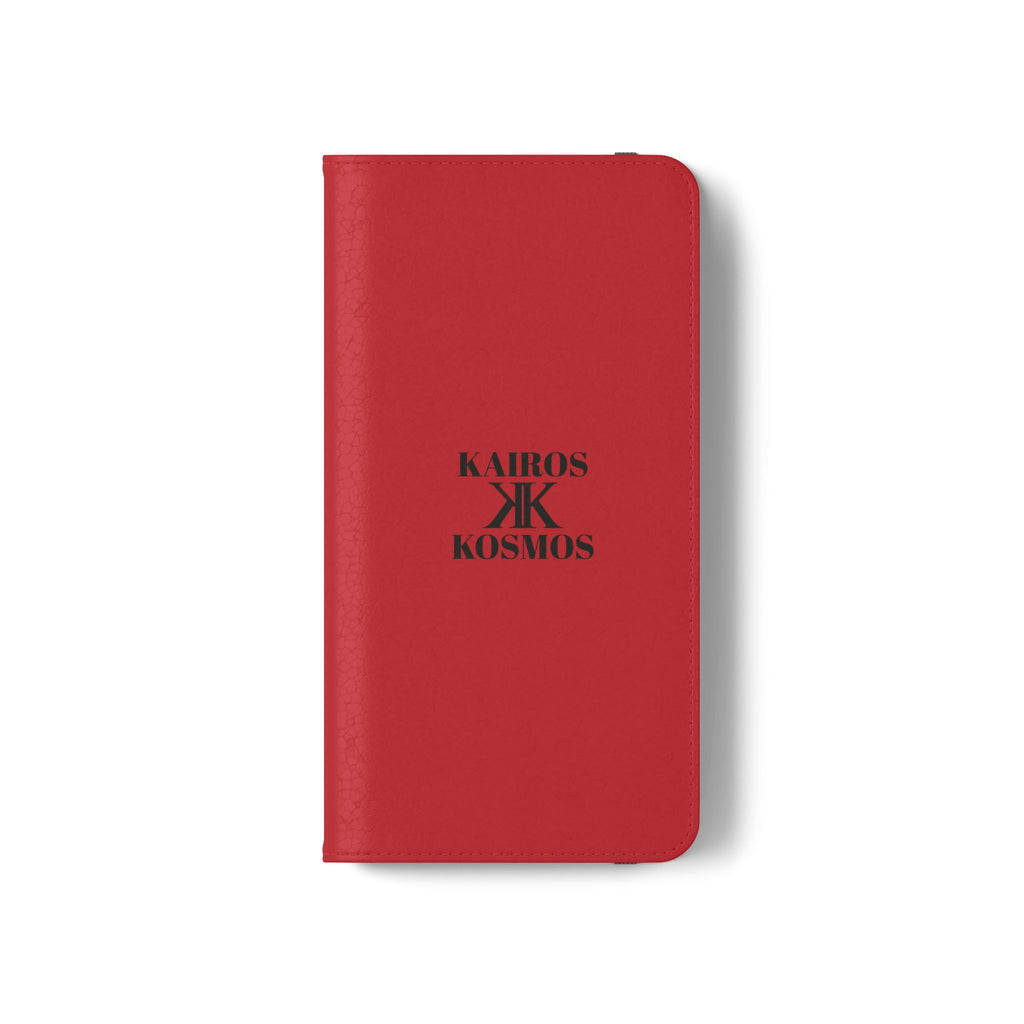 Kairos Kosmos Logo RED Flip Phone Case