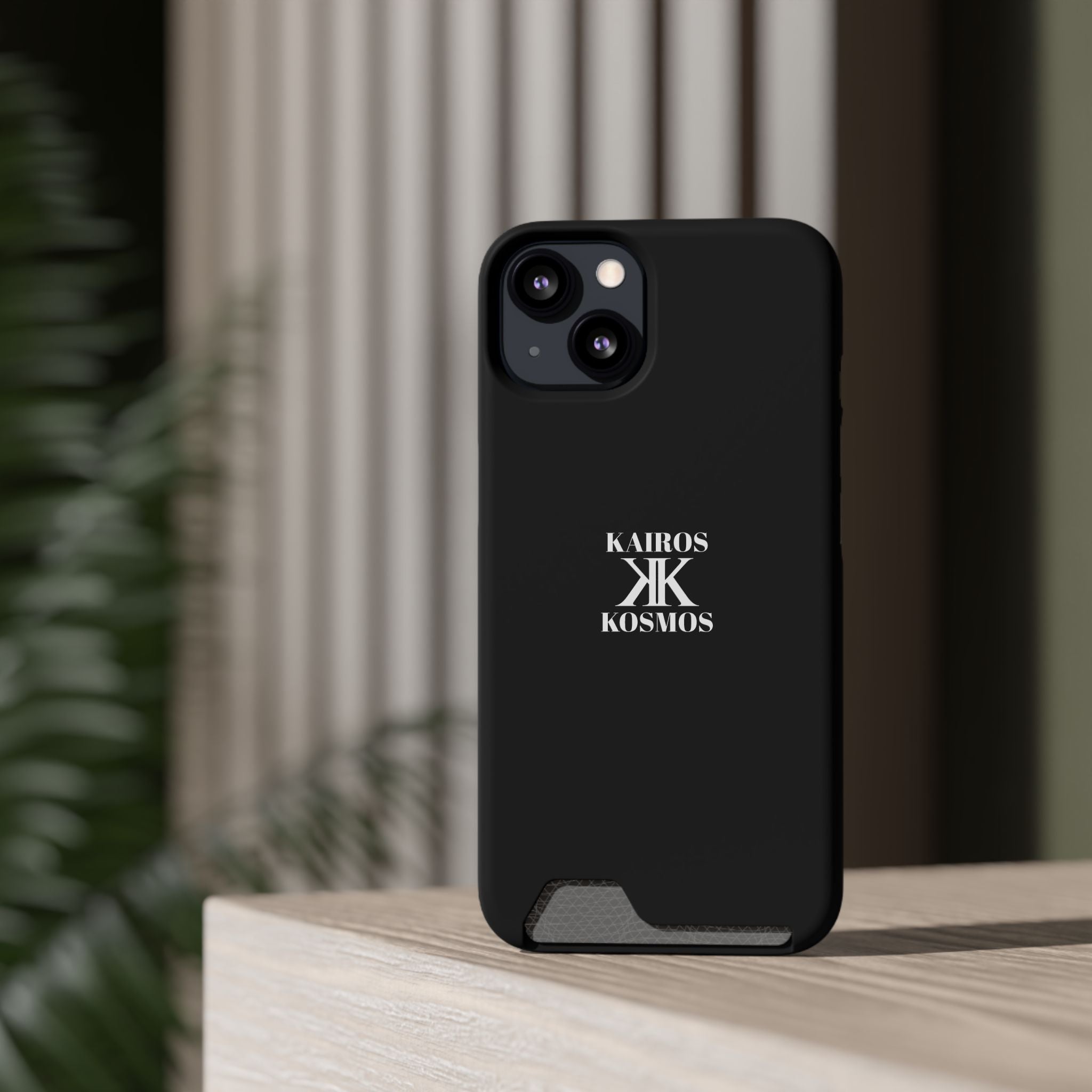 Kairos Kosmos BLACK Cardholder Phone Case — Slim Protective Wallet Case