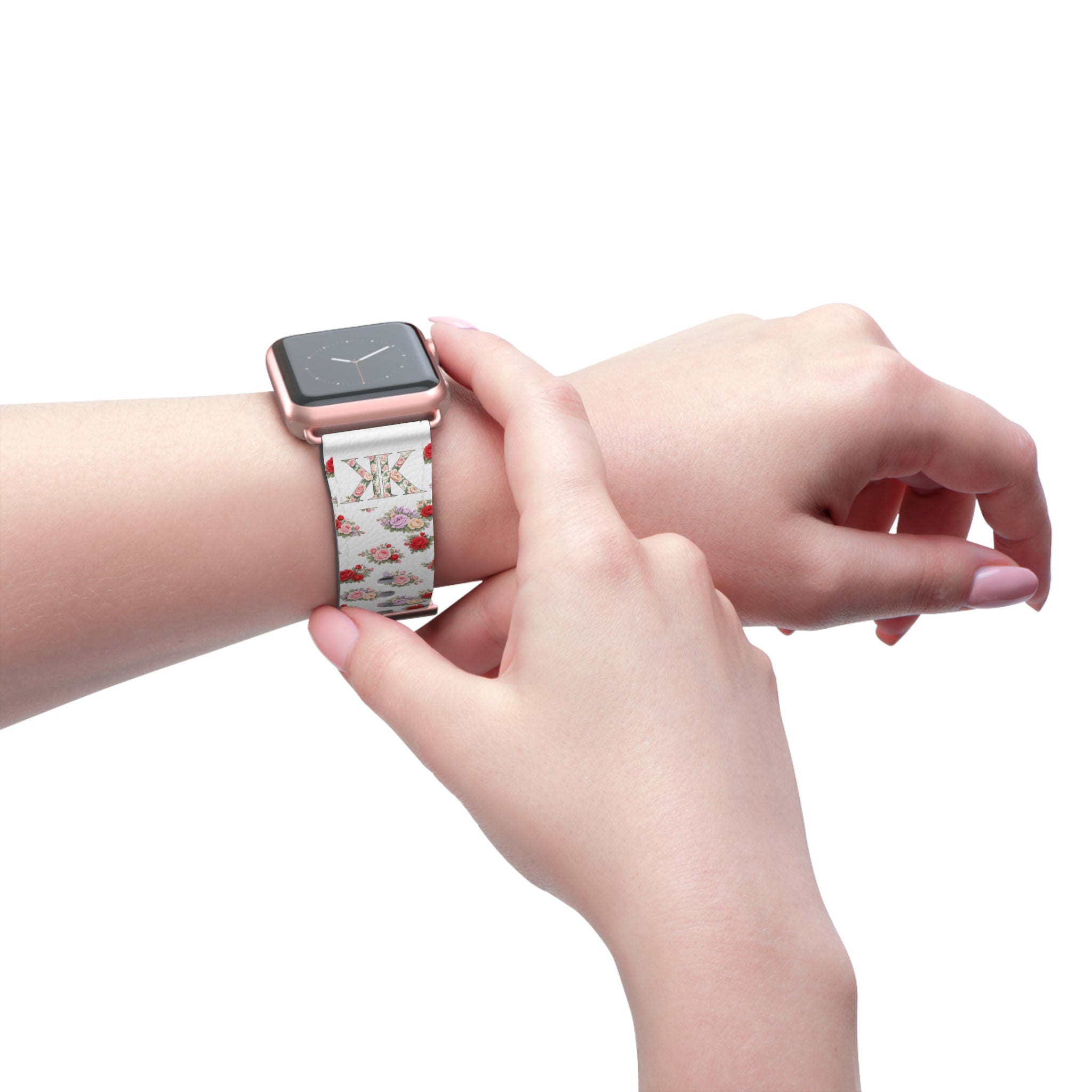 Anthos Collection Floral Vintage Watch Band — Apple Watch Strap